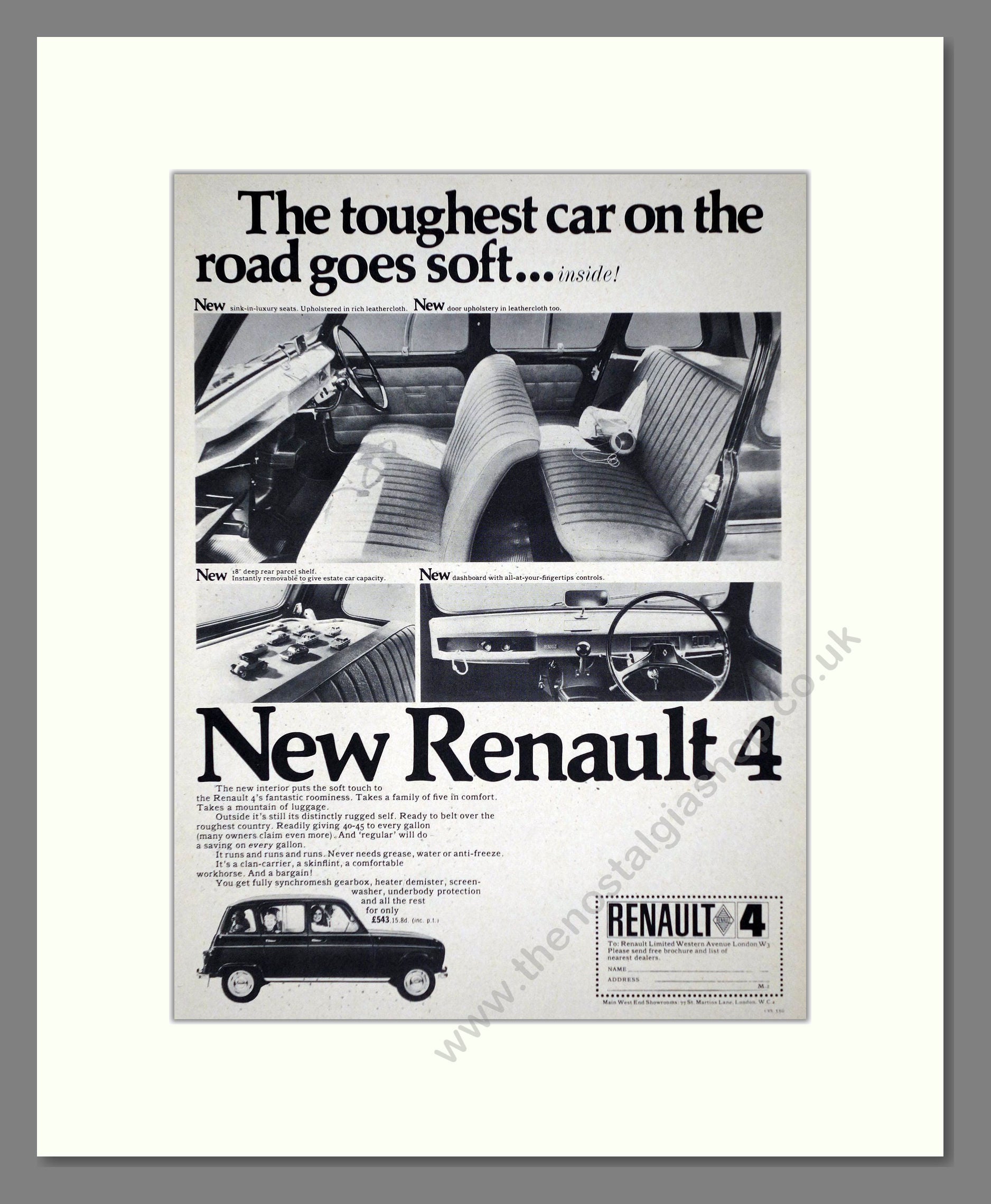 Renault - 4. Vintage Advert 1966 (ref AD64546)