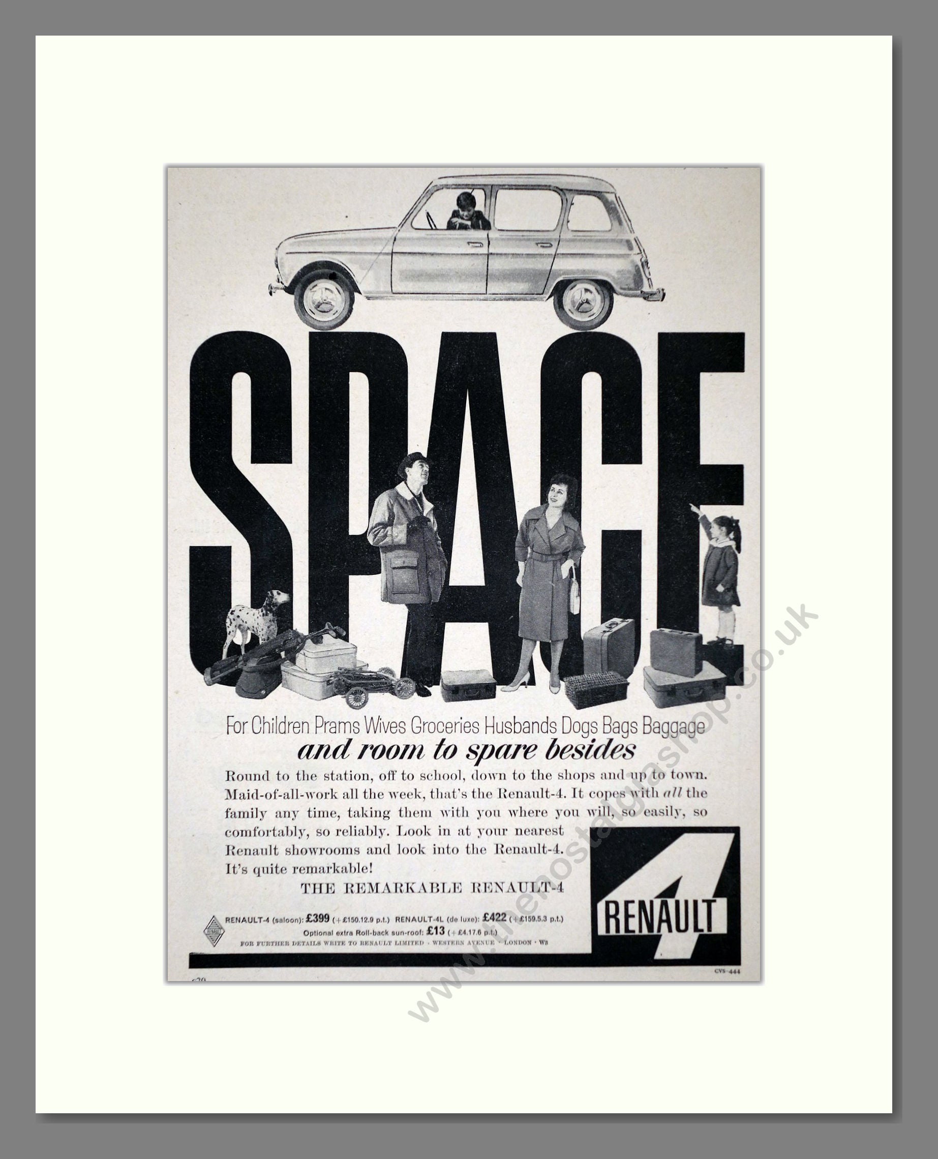 Renault - 4. Vintage Advert 1962 (ref AD64547)