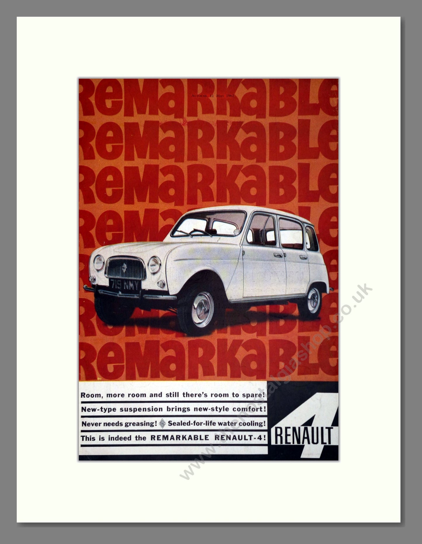 Renault - 4. Vintage Advert 1962 (ref AD64552)