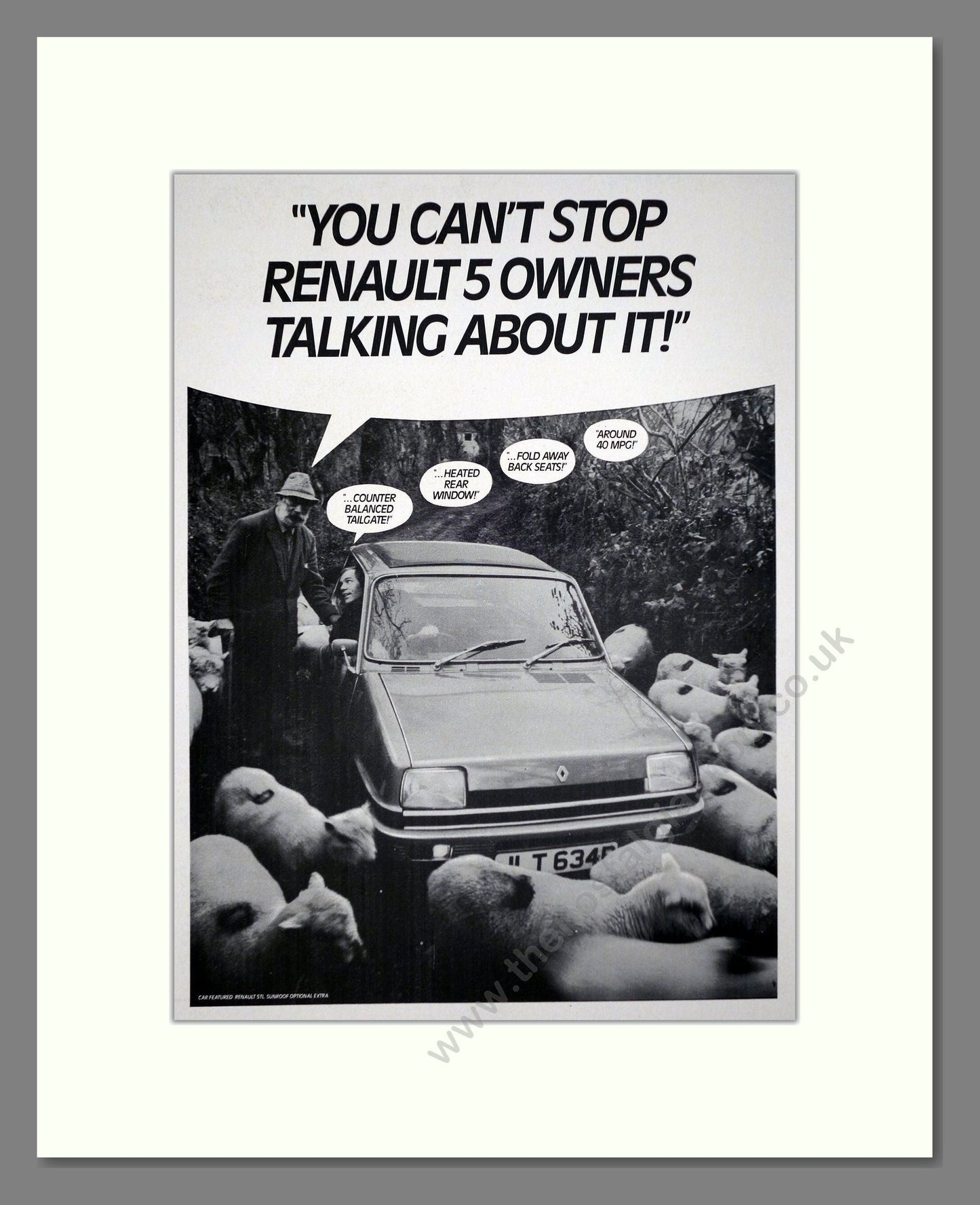 Renault - 5. Vintage Advert 1976 (ref AD64557)