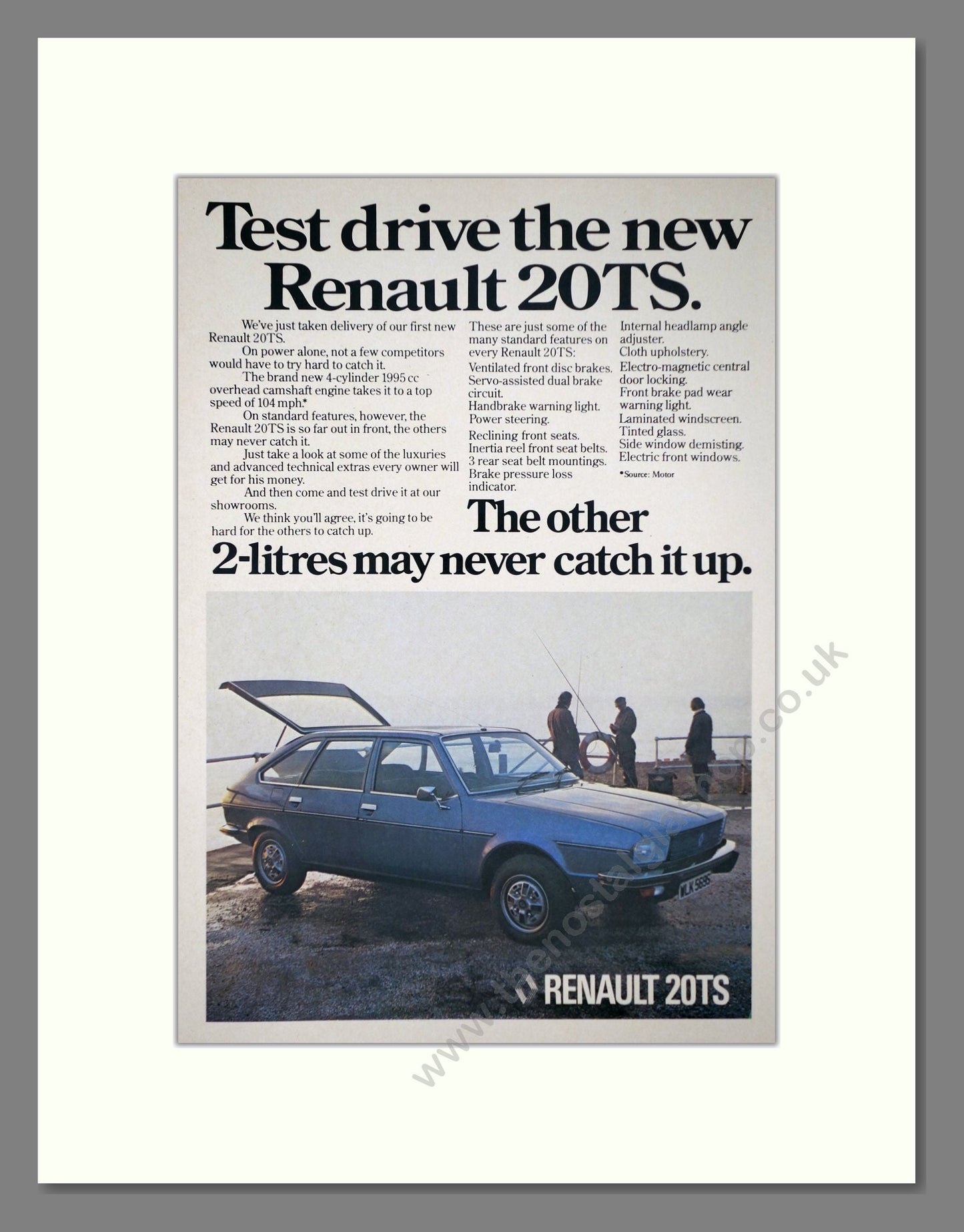 Renault - 20TS. Vintage Advert 1978 (ref AD64573)
