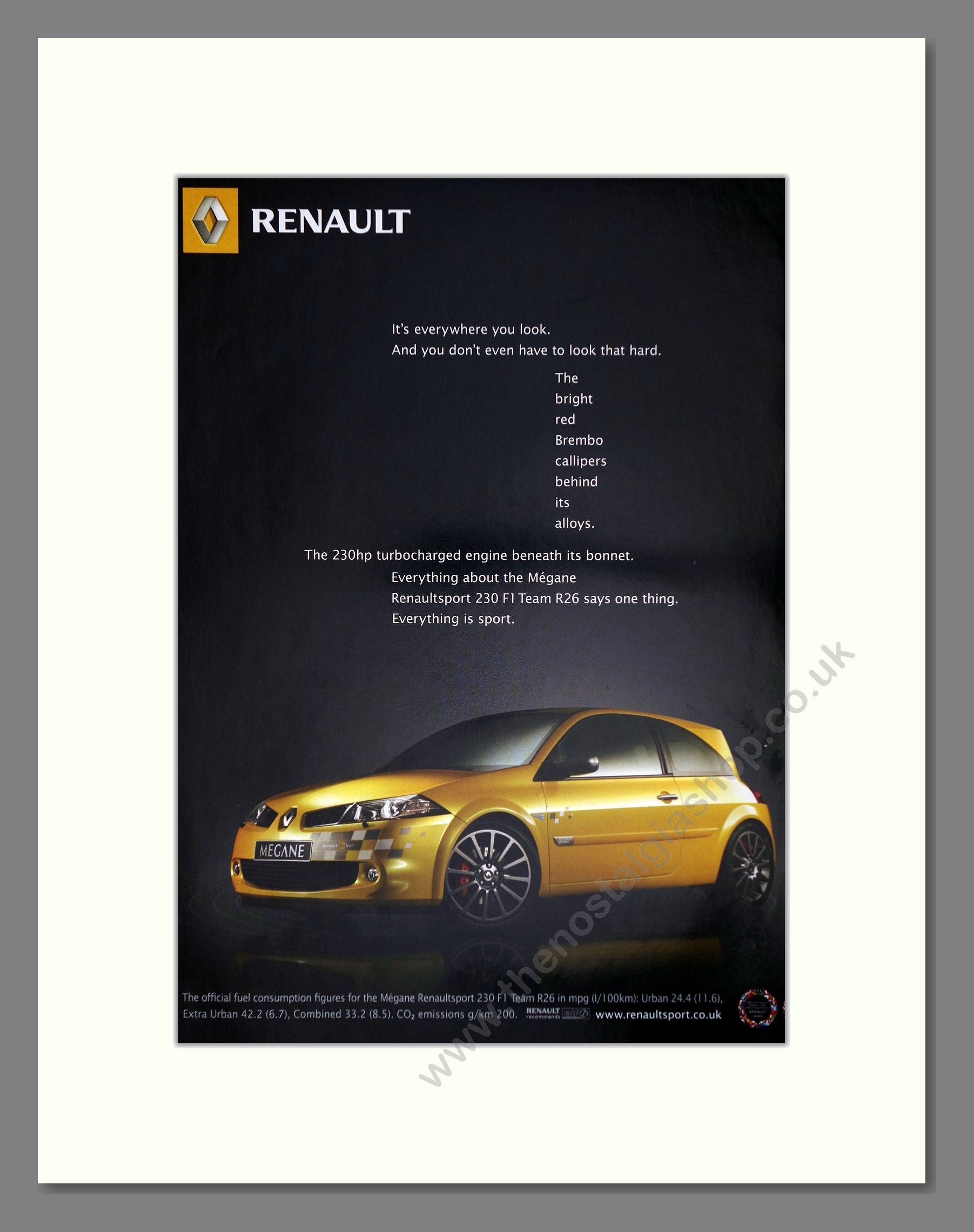 Renault - Megane. Vintage Advert 2007 (ref AD64622)