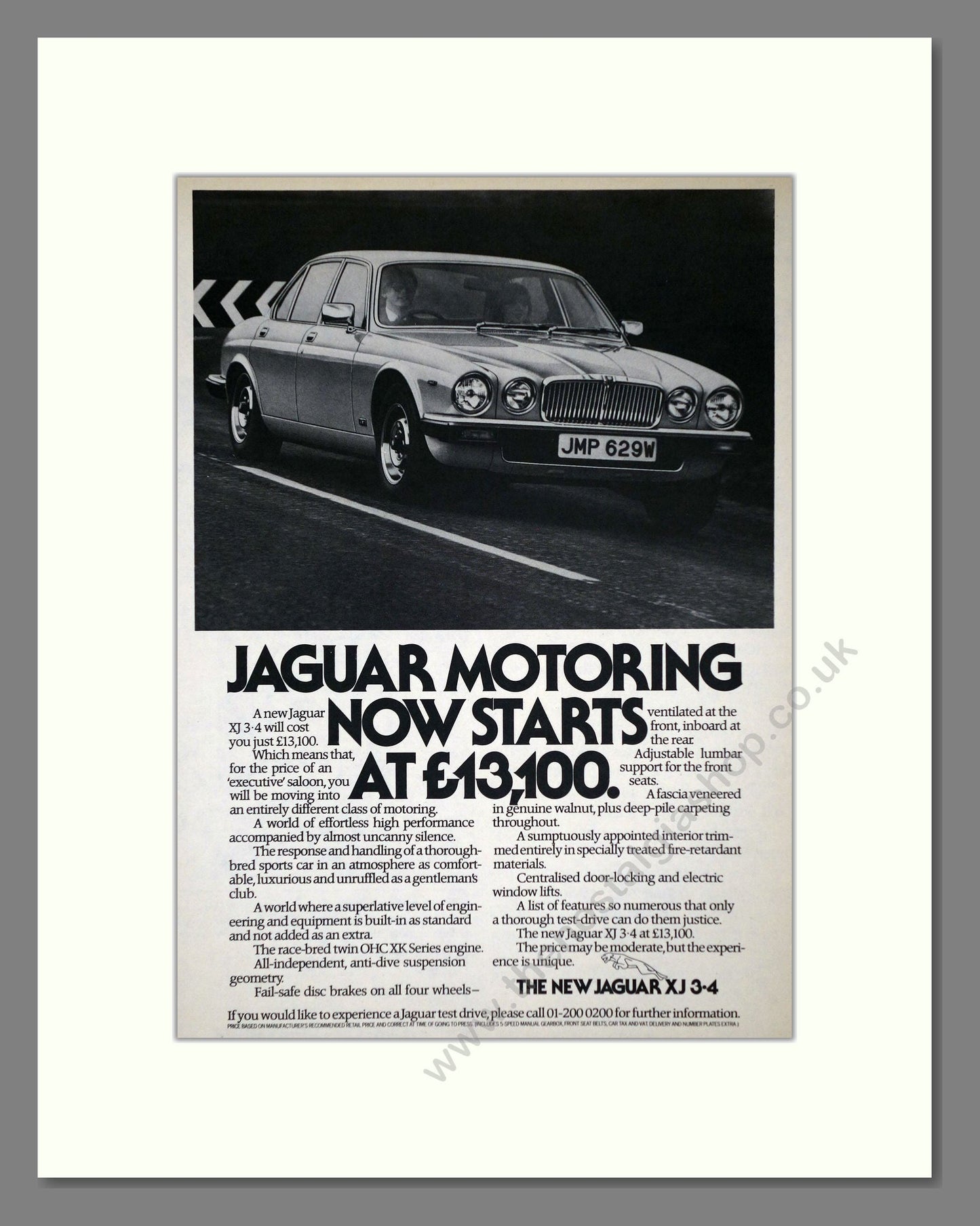 Jaguar - XJ 3.4. Vintage Advert 1981 (ref AD64646)