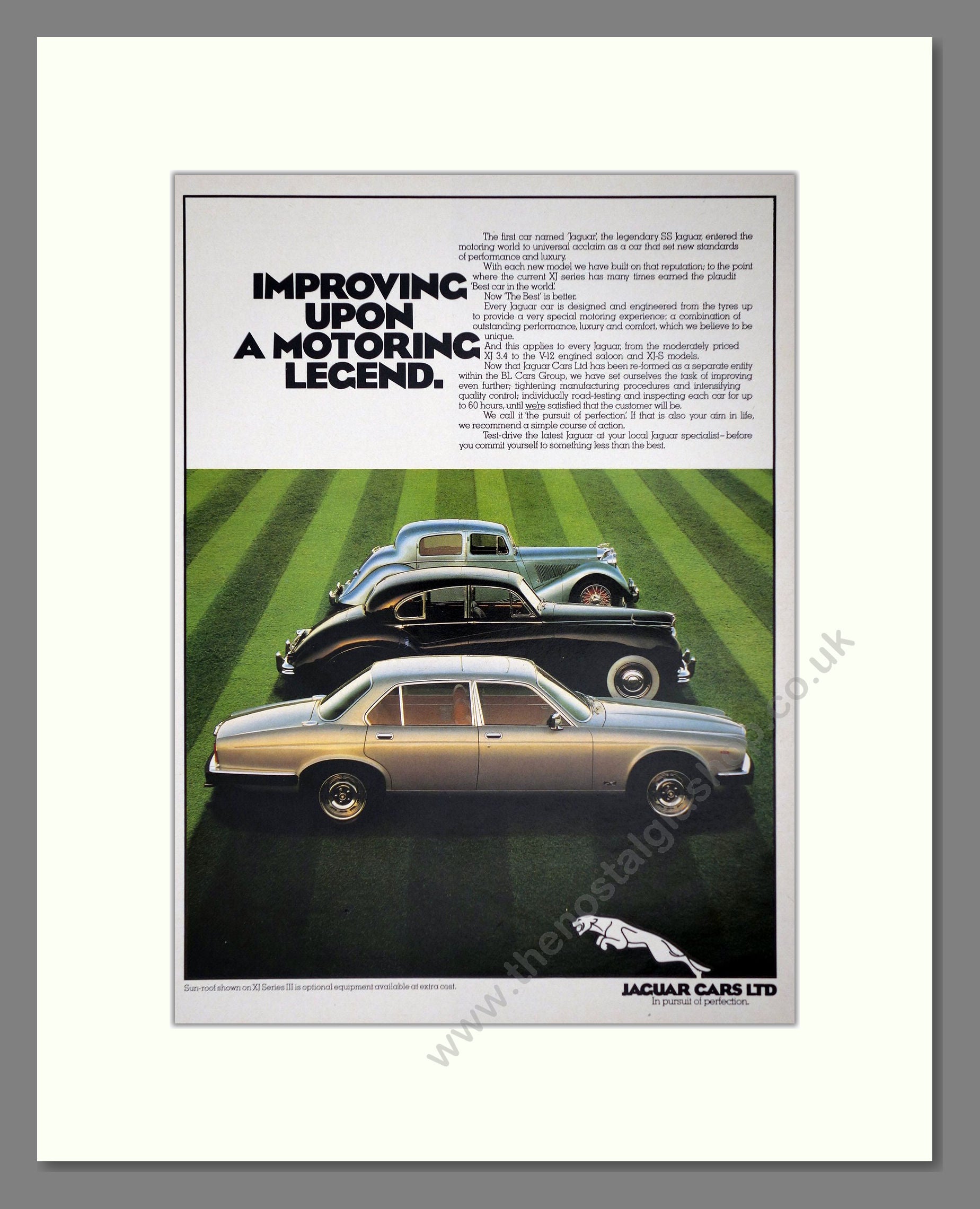 Jaguar - XJ. Vintage Advert 1981 (ref AD64647)