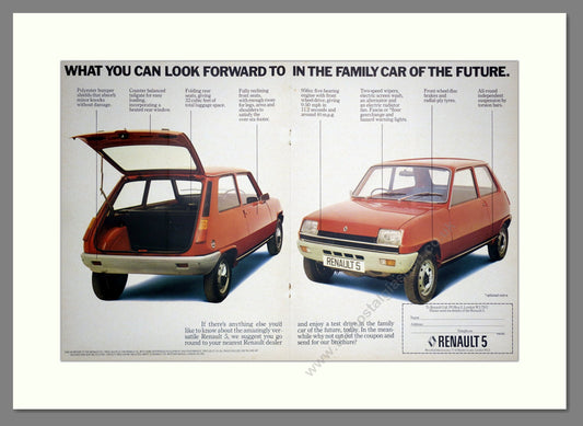 Renault - 5. Vintage Advert 1974 (ref AD64651)