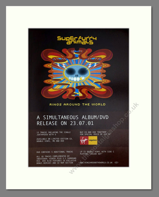 Superfurry Animals - Rings Around The World. Vintage Advert 2001 (ref AD64657)