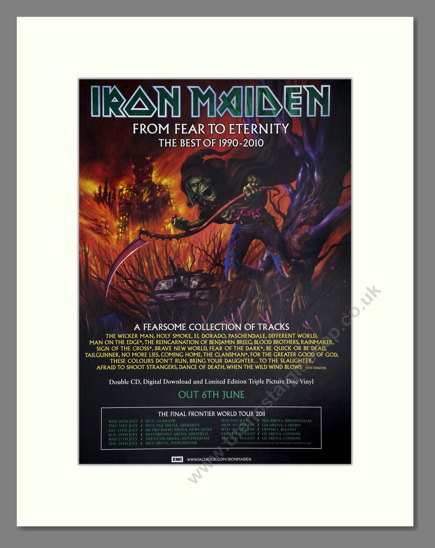 Iron Maiden - From Fear To Eternity. Vintage Advert 2011 (ref AD64667)