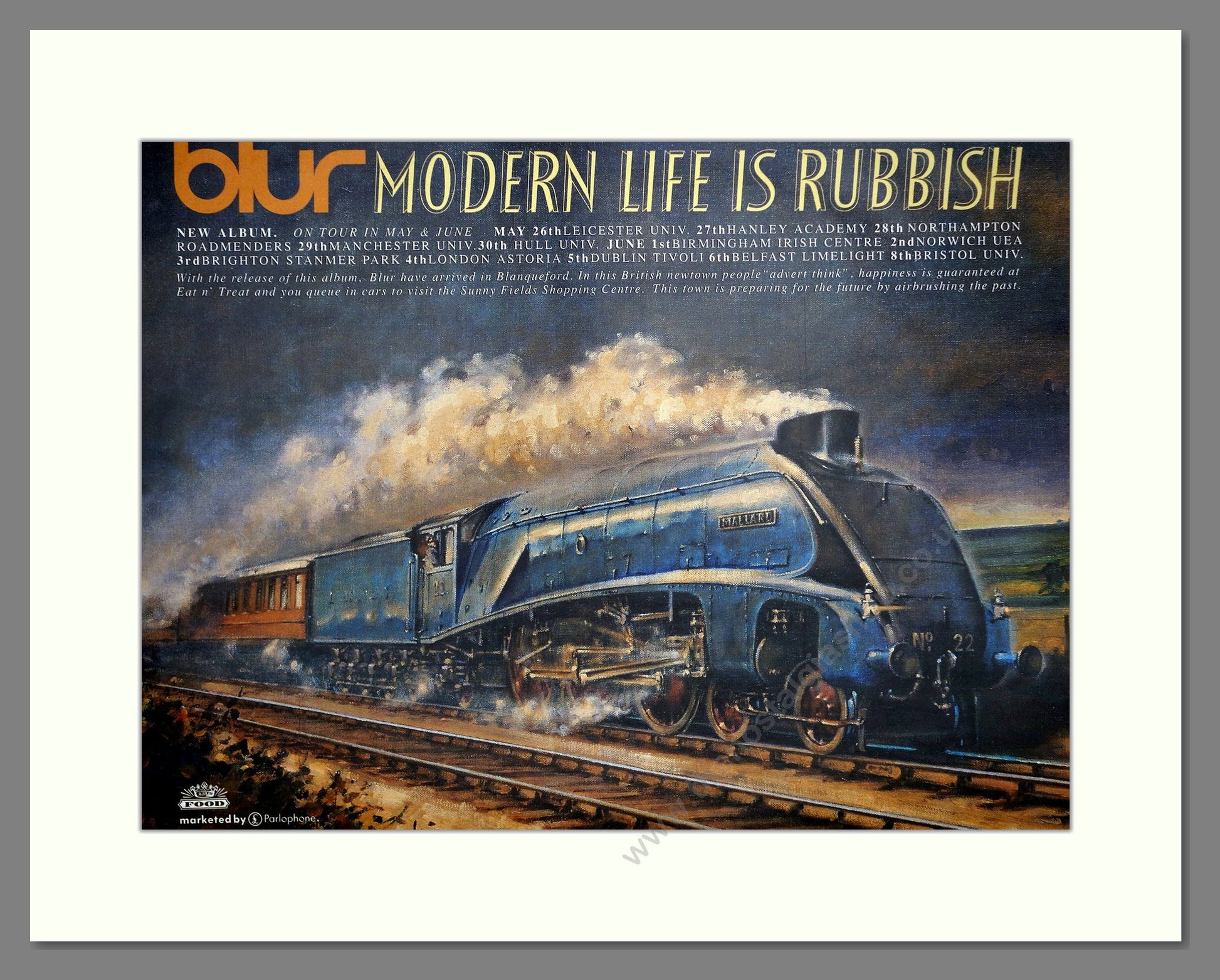 Blur - Modern Life Is Rubbish. Vintage Advert 1993 (ref AD64677)
