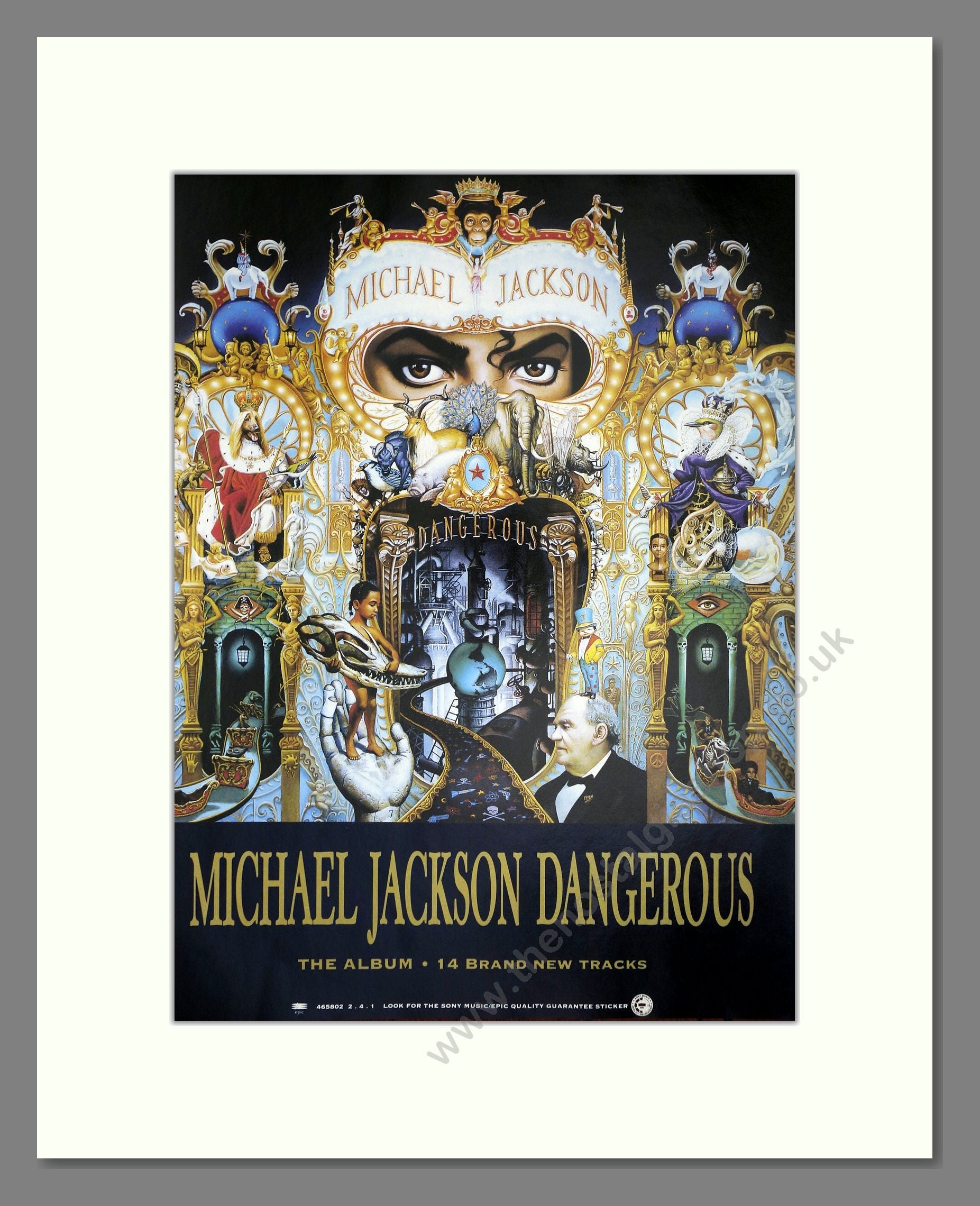 Michael Jackson - Dangerous. Vintage Advert 1992 (ref AD64679)