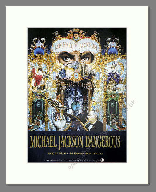 Michael Jackson - Dangerous. Vintage Advert 1992 (ref AD64679)