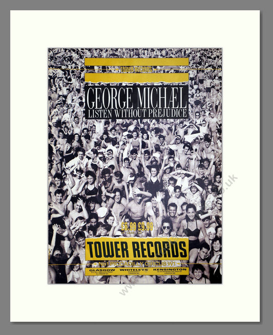 George Michael - Listen Without Prejudice. Vintage Advert 1990 (ref AD64680)