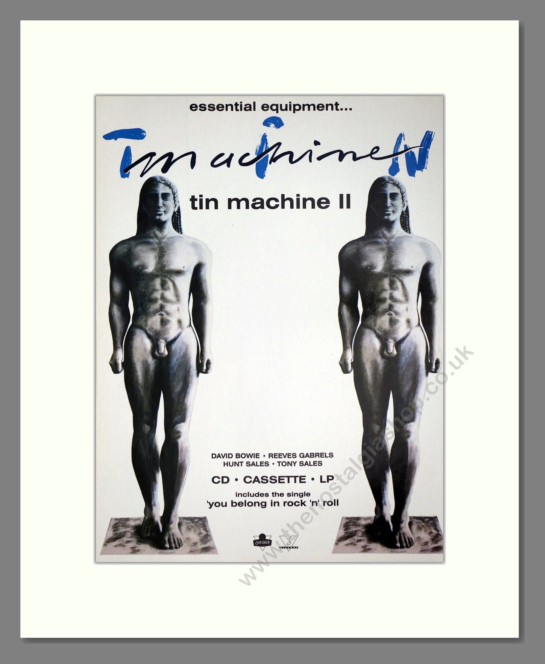 Tin Machine - Tin Machine II. Vintage Advert 1991 (ref AD64683)