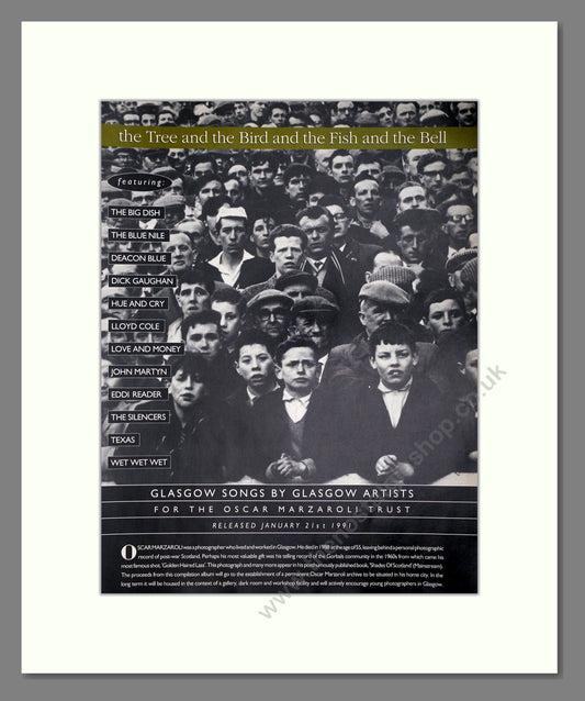 Various Glasgow Artists - The Tree And The Bird And The Fish And The Bell. Vintage Advert 1991 (ref AD64687)