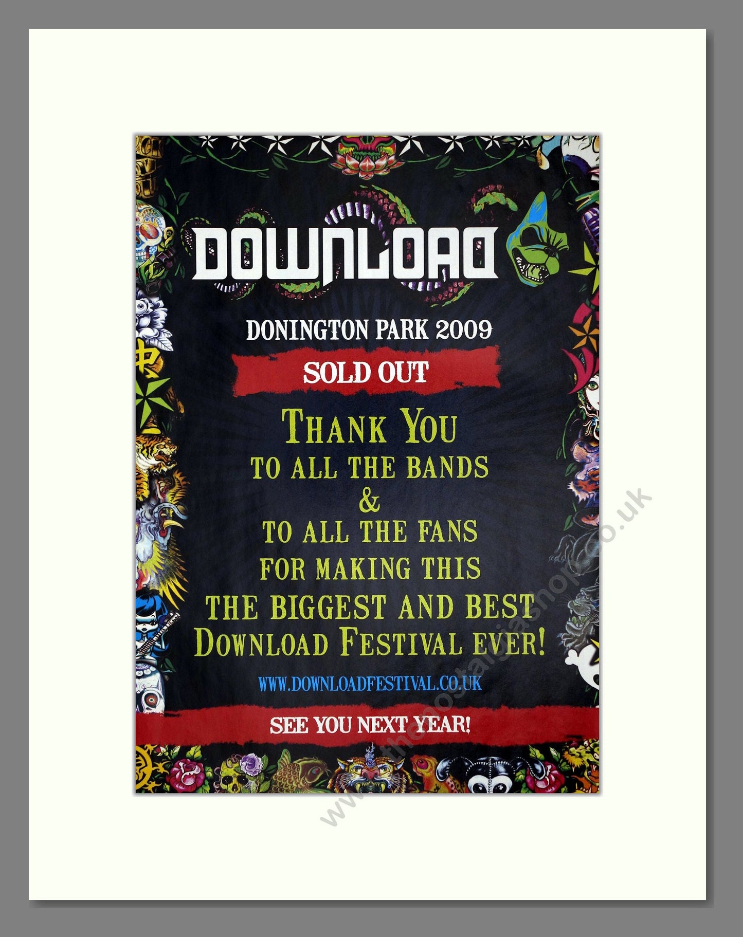 Download Festival - Sold Out. Vintage Advert 2009 (ref AD64695)