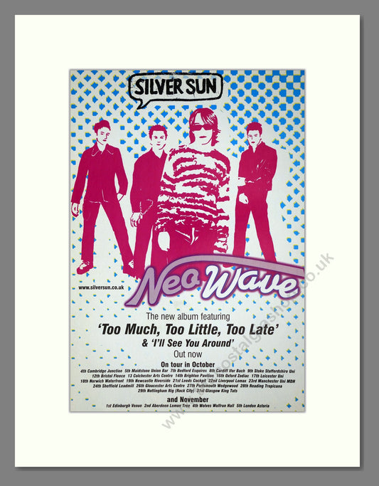 Silver Sun - Neowave. Vintage Advert 1998 (ref AD64705)