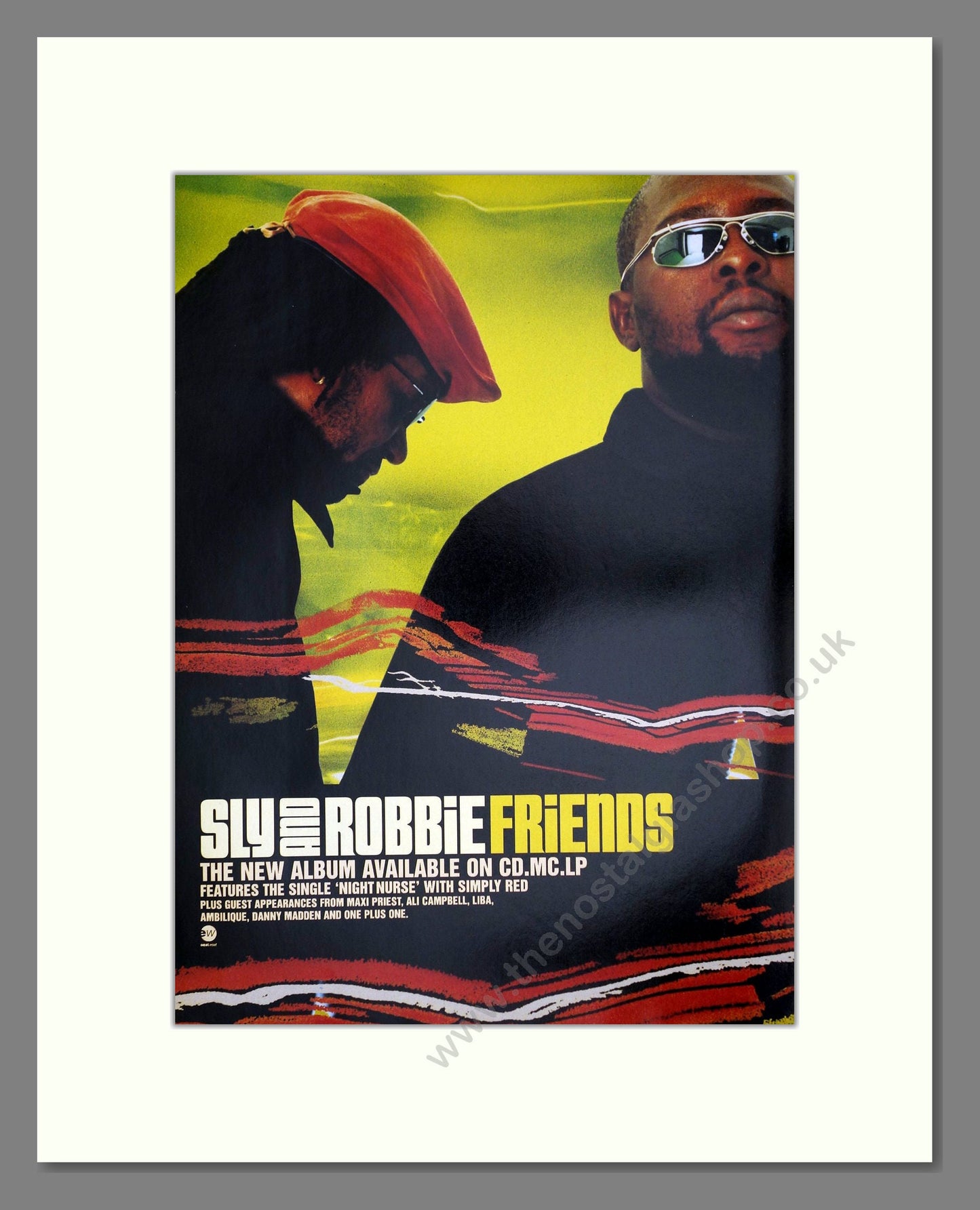 Sly And Robbie - Friends. Vintage Advert 1997 (ref AD64709)