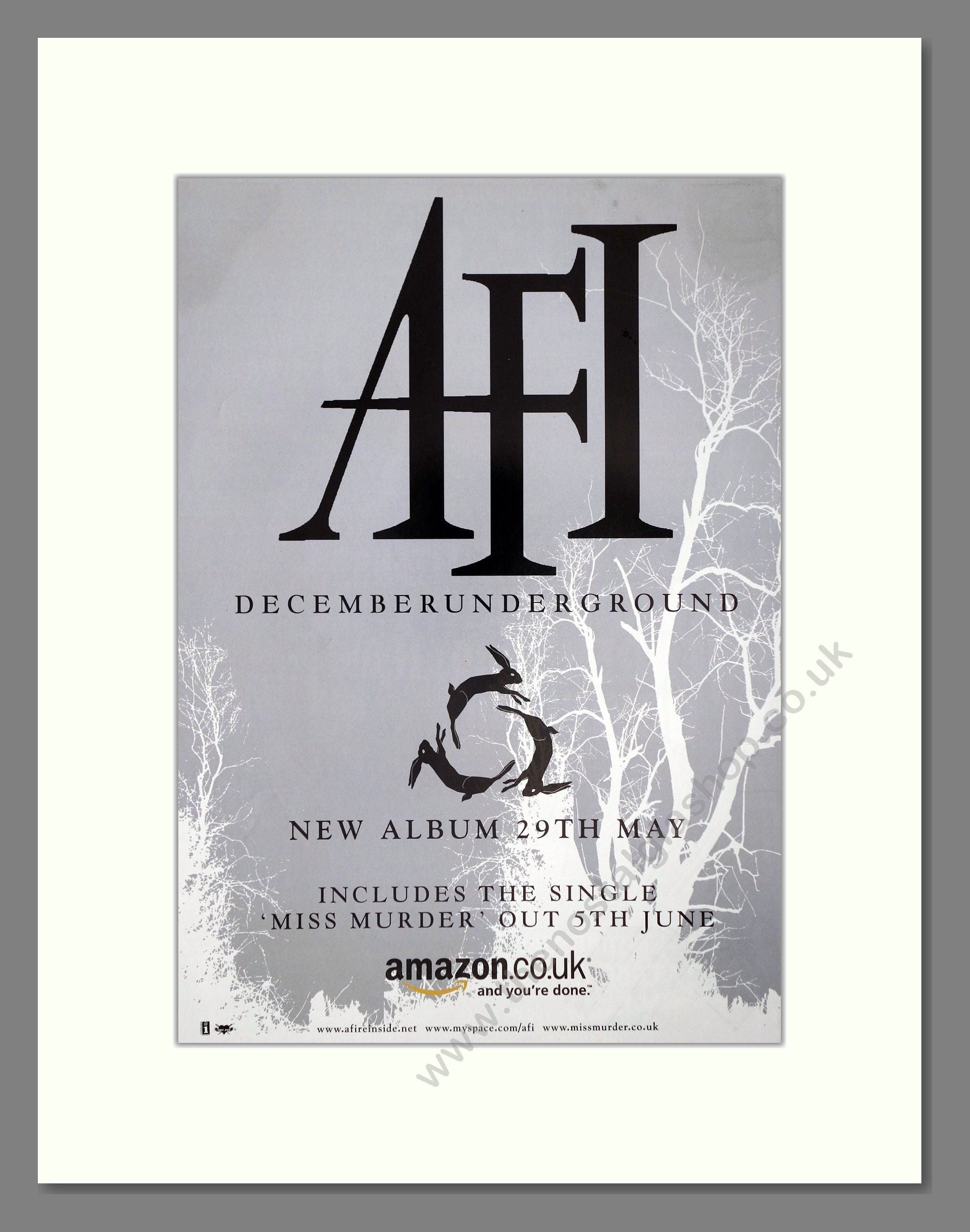 AFI - December Underground. Vintage Advert 2006 (ref AD64711)