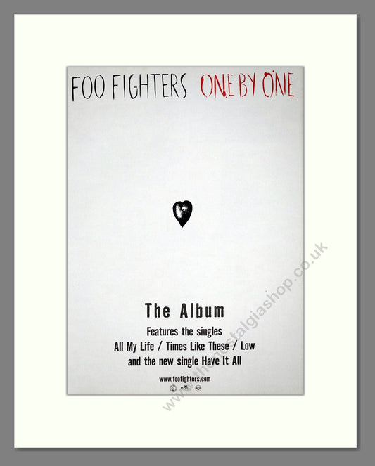 Foo Fighters - One By One. Vintage Advert 2003 (ref AD64714)