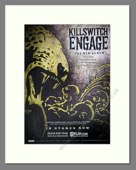 Killswitch Engage - New Album. Vintage Advert 2009 (ref AD64724)