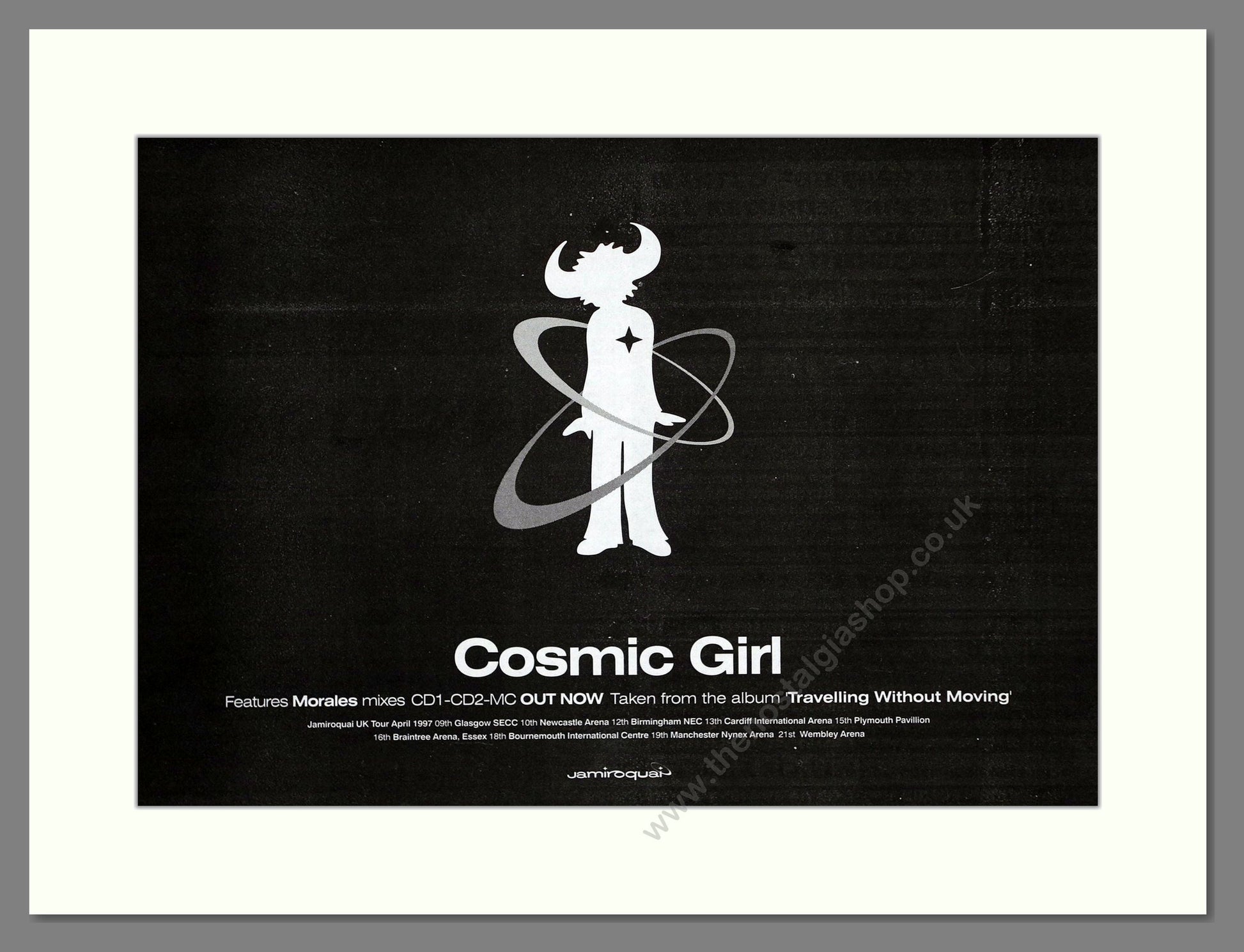 Jamiroquai - Cosmic Girl. Vintage Advert 1996 (ref AD64734)
