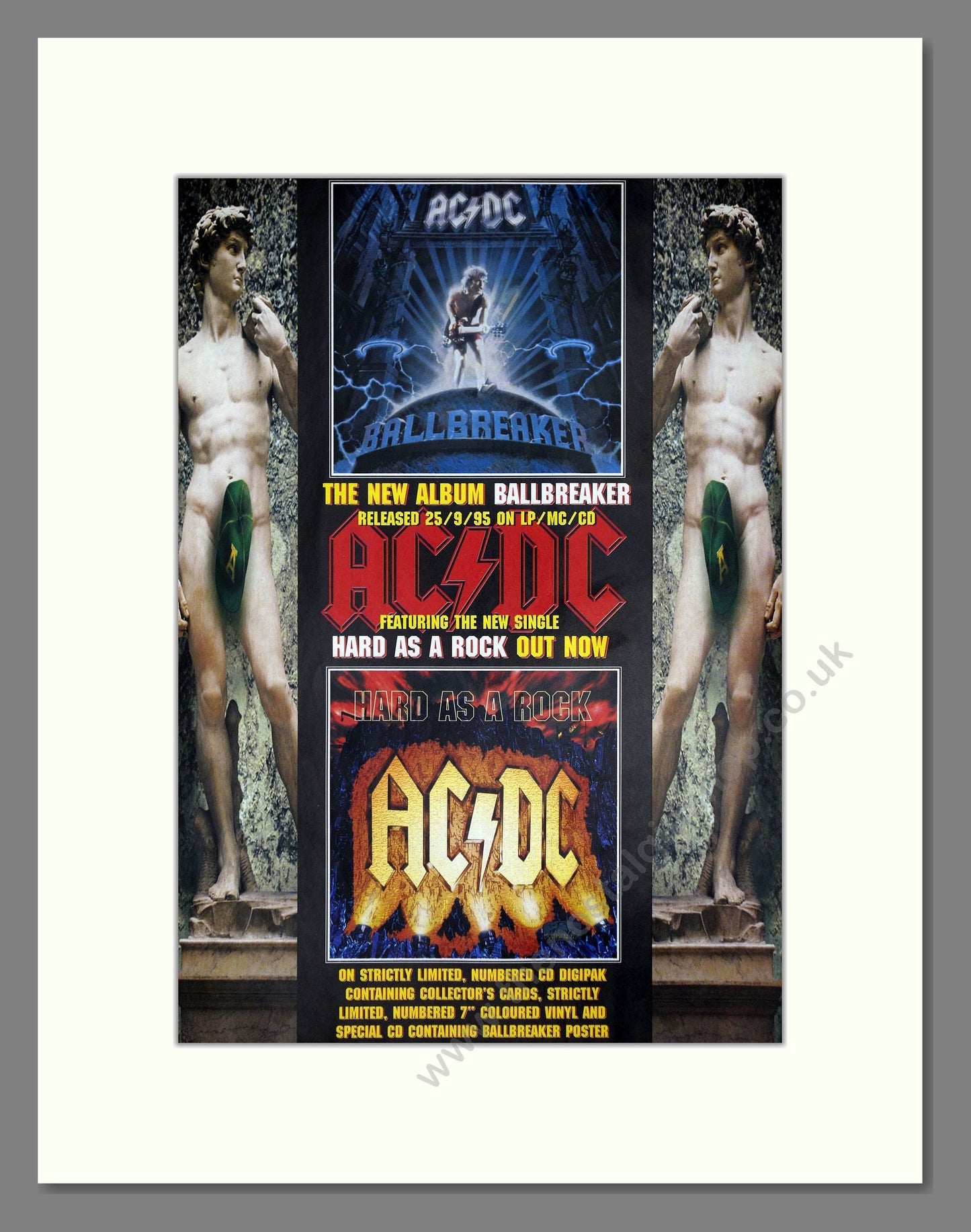 AC / DC - Ballbreaker. Vintage Advert 1995 (ref AD64740)