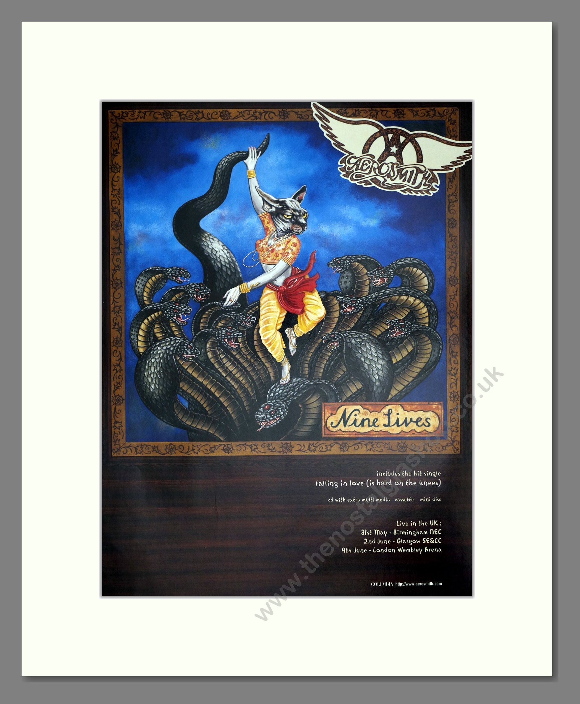 Aerosmith - Nine Lives. Vintage Advert 1997 (ref AD64741)