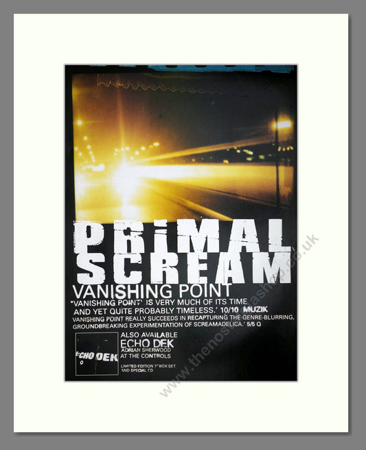 Primal Scream - Vanishing Point. Vintage Advert 1998 (ref AD64762)