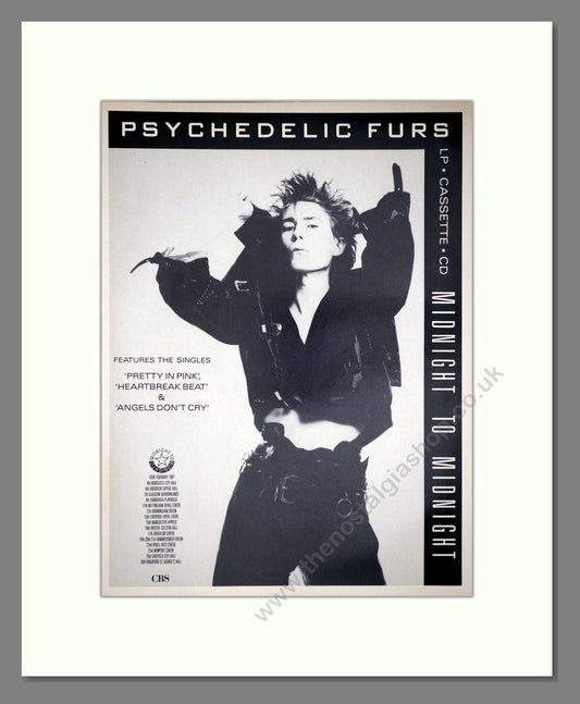 Psychedelic Furs (The) - Midnight To Midnight. Vintage Advert 1987 (ref AD64764)