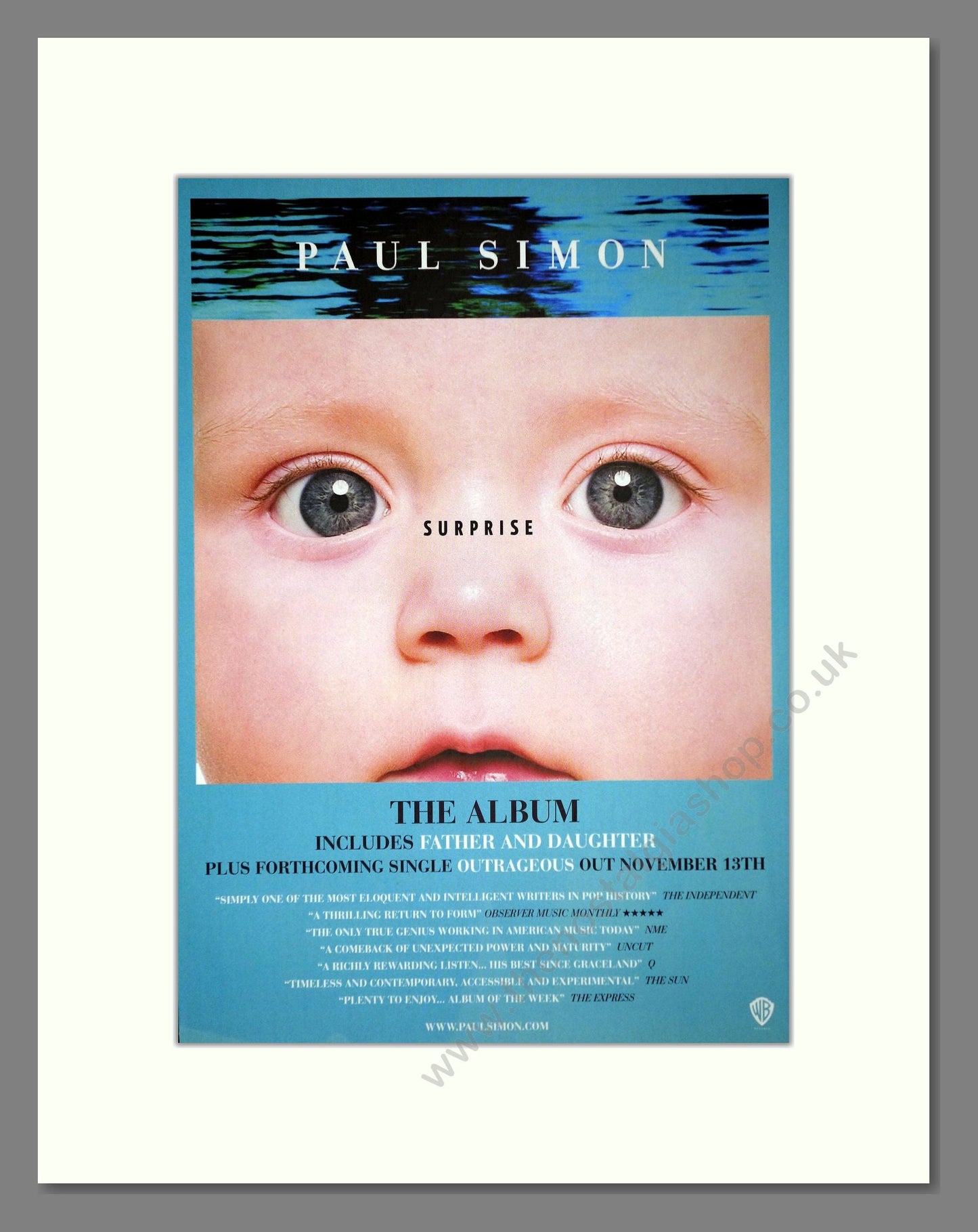 Paul Simon - Surprise. Vintage Advert 2006 (ref AD64776)