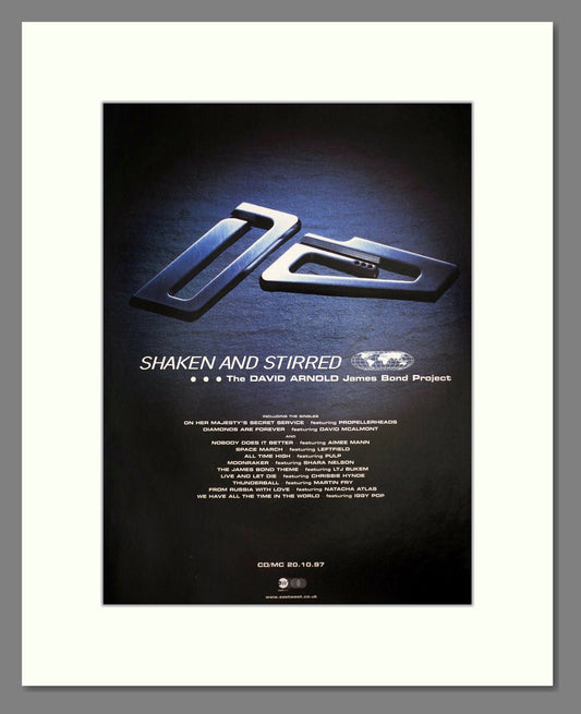 David Arnold James Bond Project - Shaken And Stirred. Vintage Advert 1997 (ref AD64803)