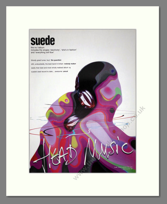 Suede - Head Music. Vintage Advert 1999 (ref AD64811)