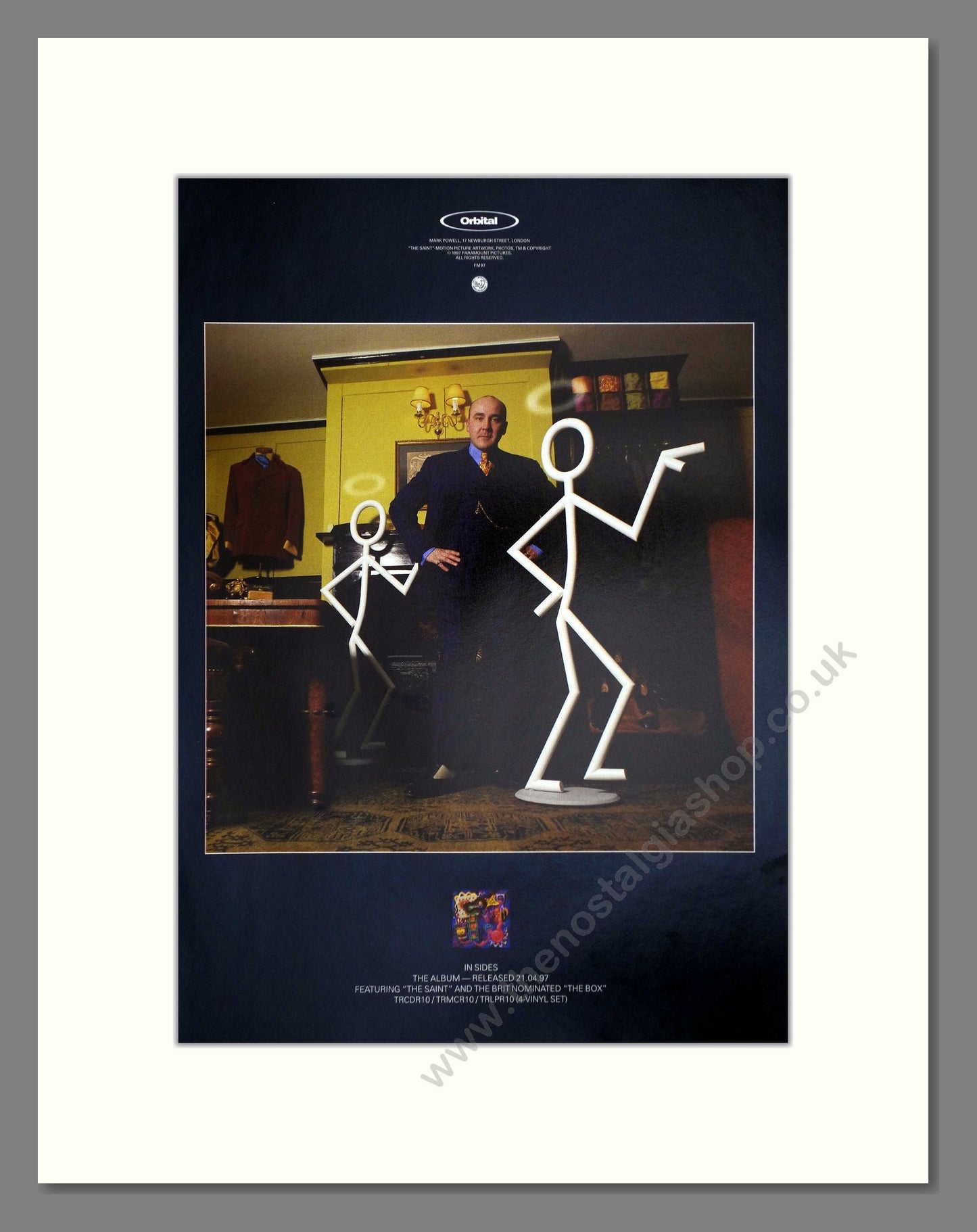 Orbital - In Sides. Vintage Advert 1997 (ref AD64814)