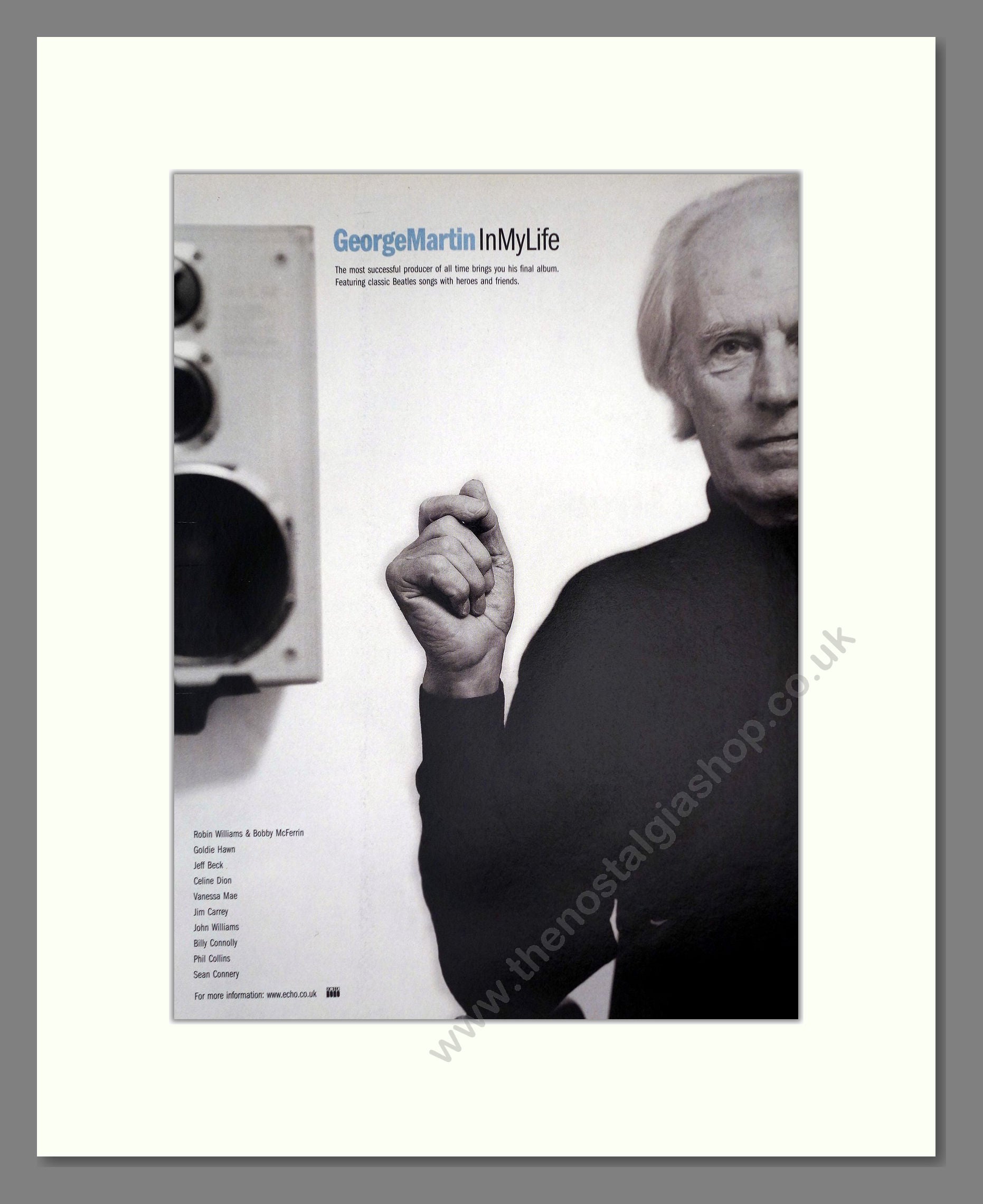 George Martin - In My Life. Vintage Advert 1998 (ref AD64817)