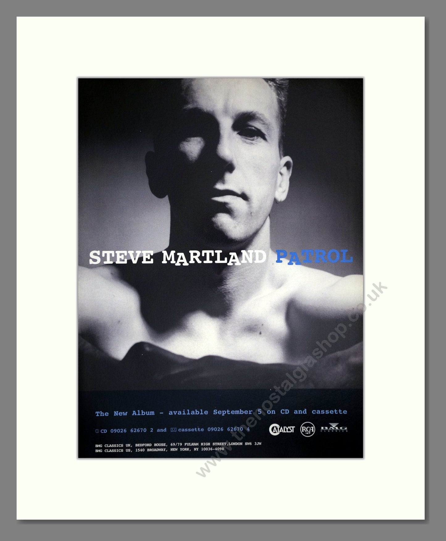 Steve Martland - Patrol. Vintage Advert 1994 (ref AD64828)