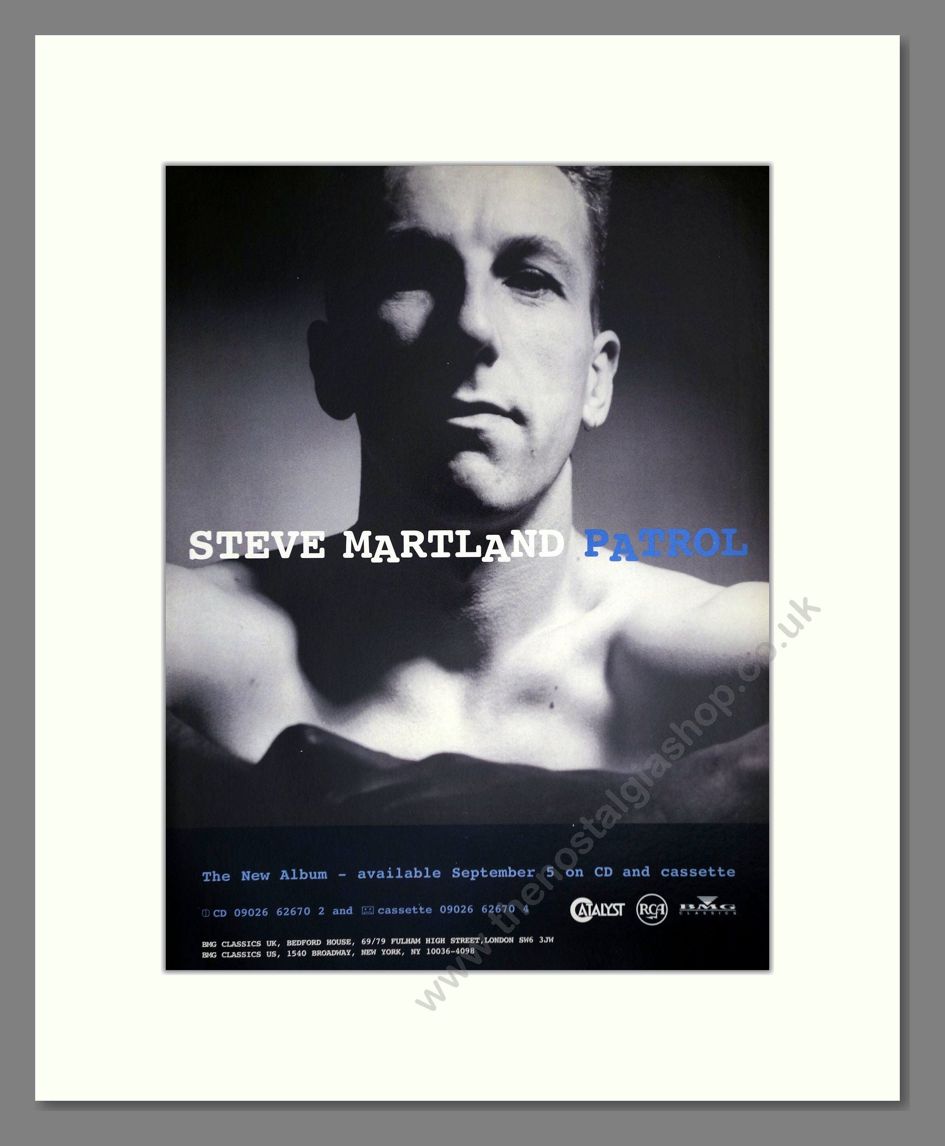 Steve Martland - Patrol. Vintage Advert 1994 (ref AD64828)