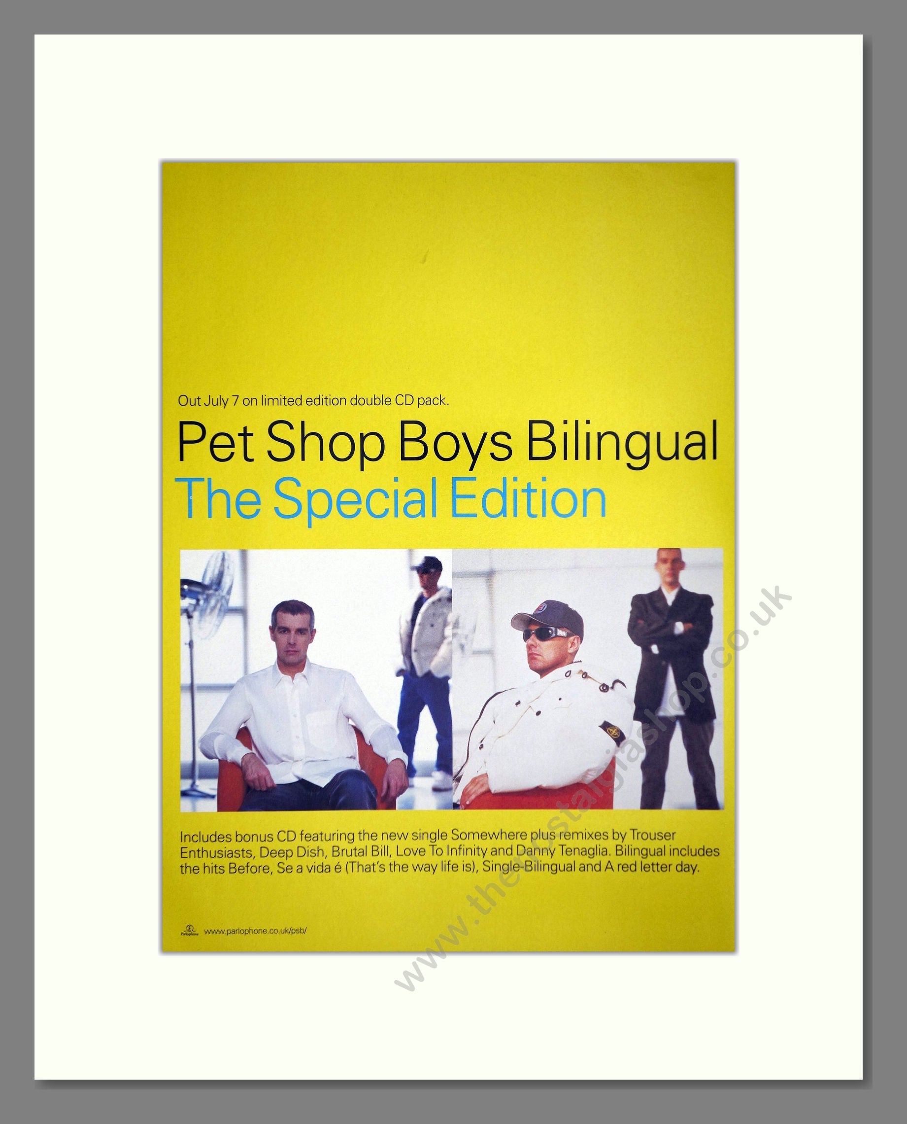 Pet Shop Boys - Bilingual. Vintage Advert 1997 (ref AD64833)