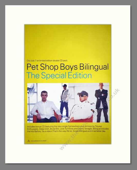 Pet Shop Boys - Bilingual. Vintage Advert 1997 (ref AD64833)
