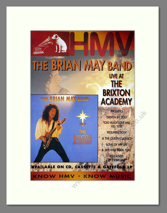 Brian May Band (The) - Live At Brixton Academy. Vintage Advert 1994 (ref AD64855)