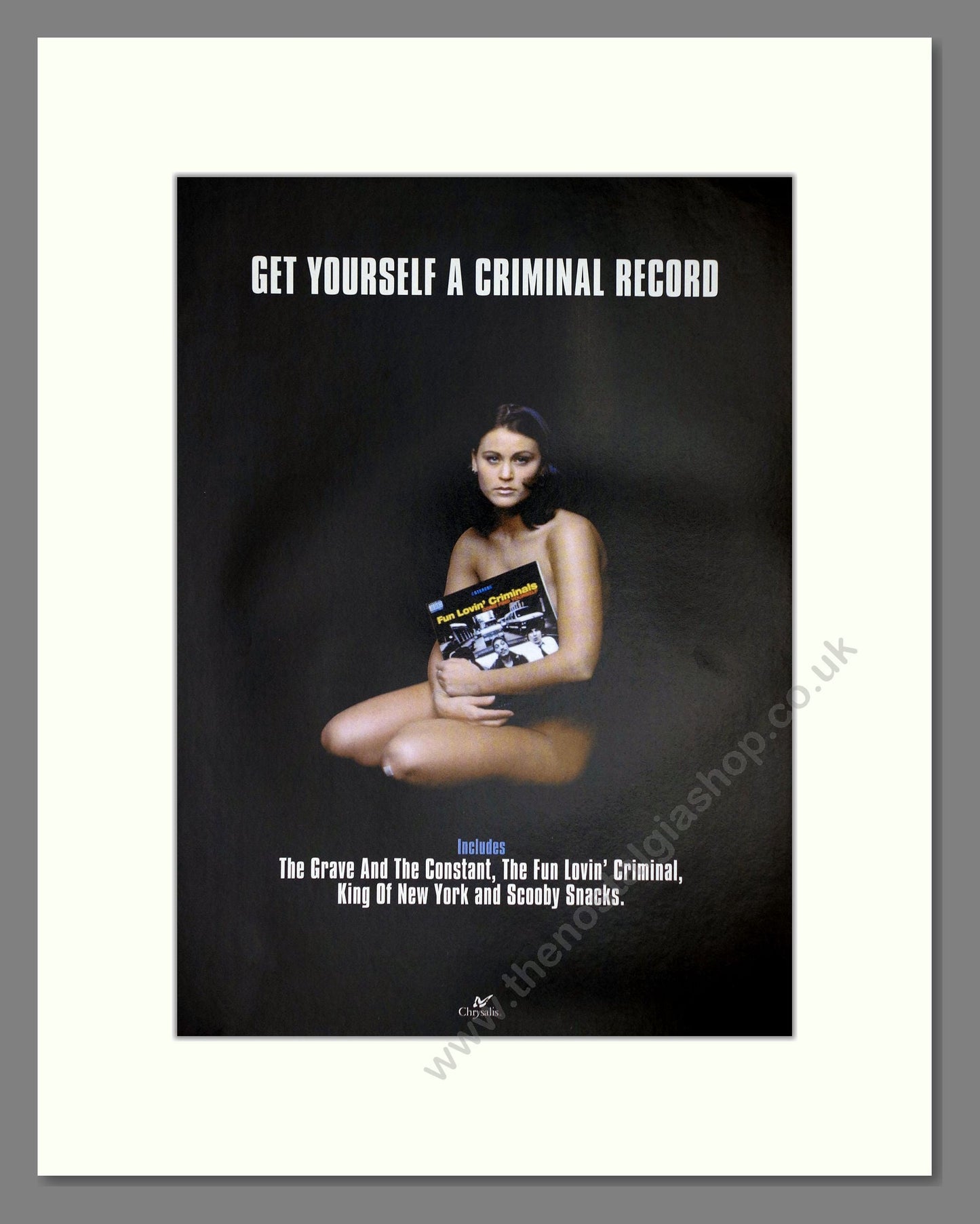 Fun Lovin Criminals - The Grave And The Constant. Vintage Advert 1997 (ref AD64870)