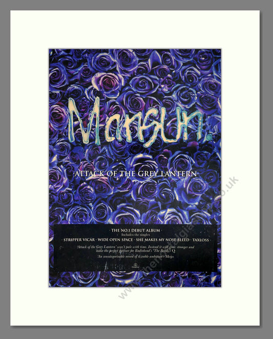 Mansun - Attack Of The Grey Lantern. Vintage Advert 1997 (ref AD64871)