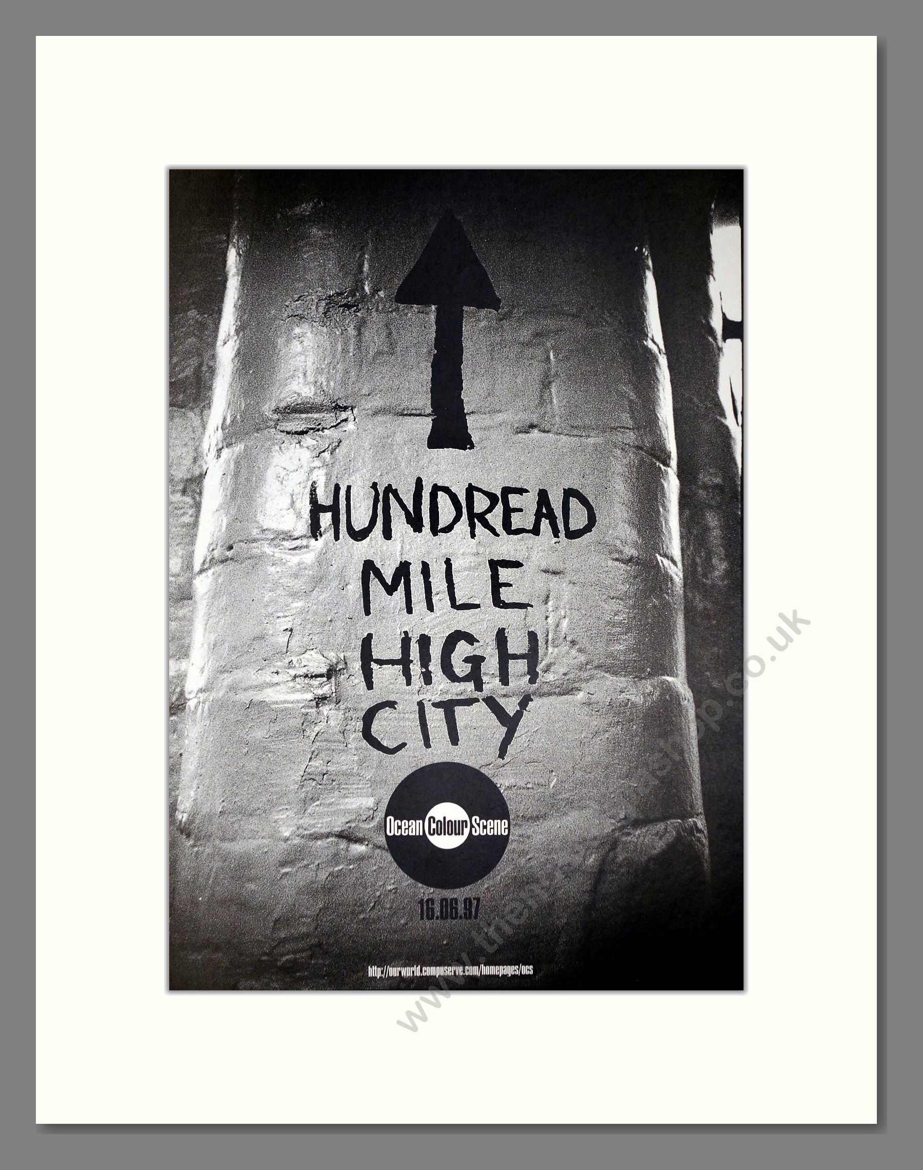 Ocean Colour Scene - Hundread Mile High City. Vintage Advert 1997 (ref AD64874)