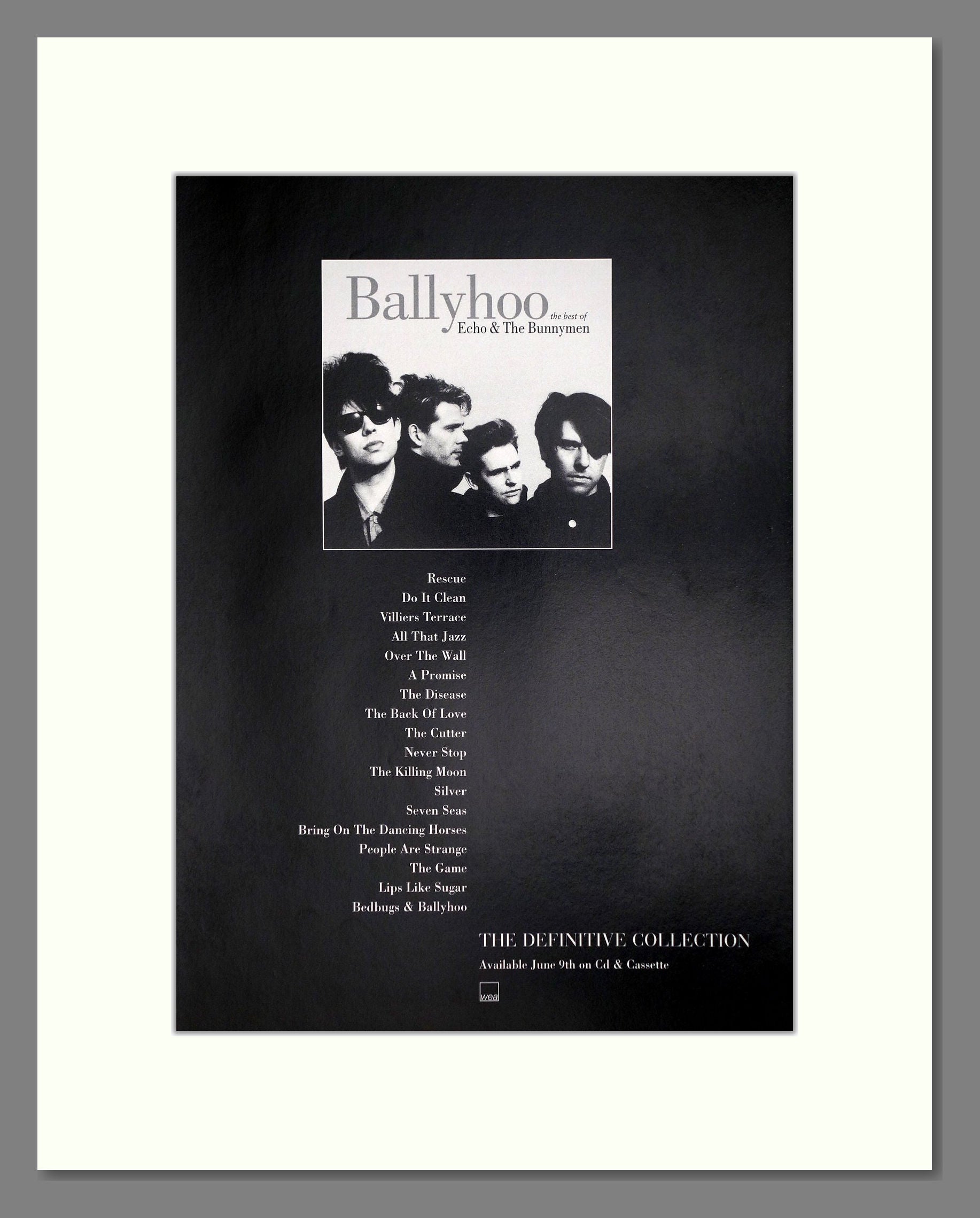 Echo And The Bunnymen - Ballyhoo. Vintage Advert 1997 (ref AD64875)