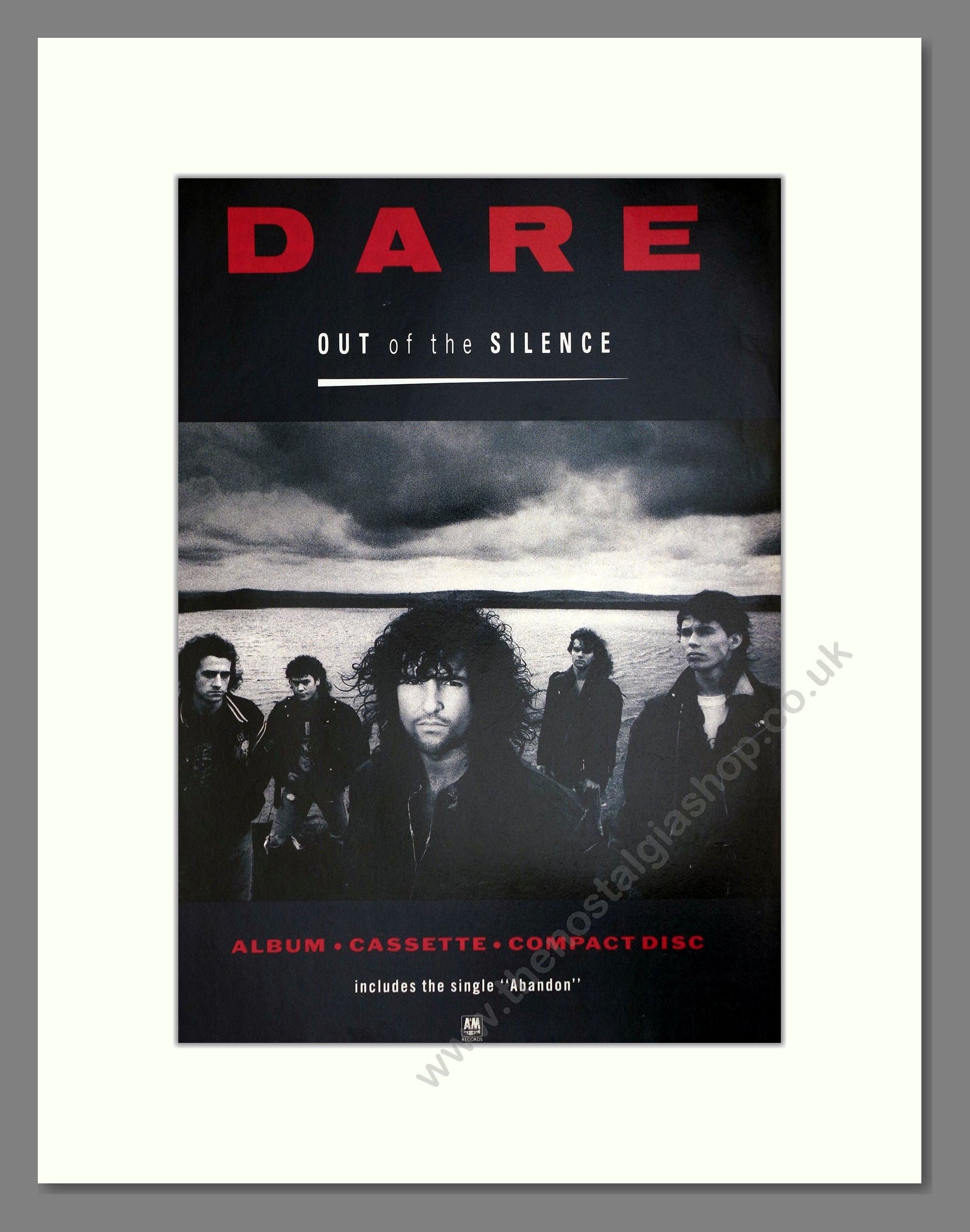 Dare - Out Of The Silence. Vintage Advert 1988 (ref AD64886)