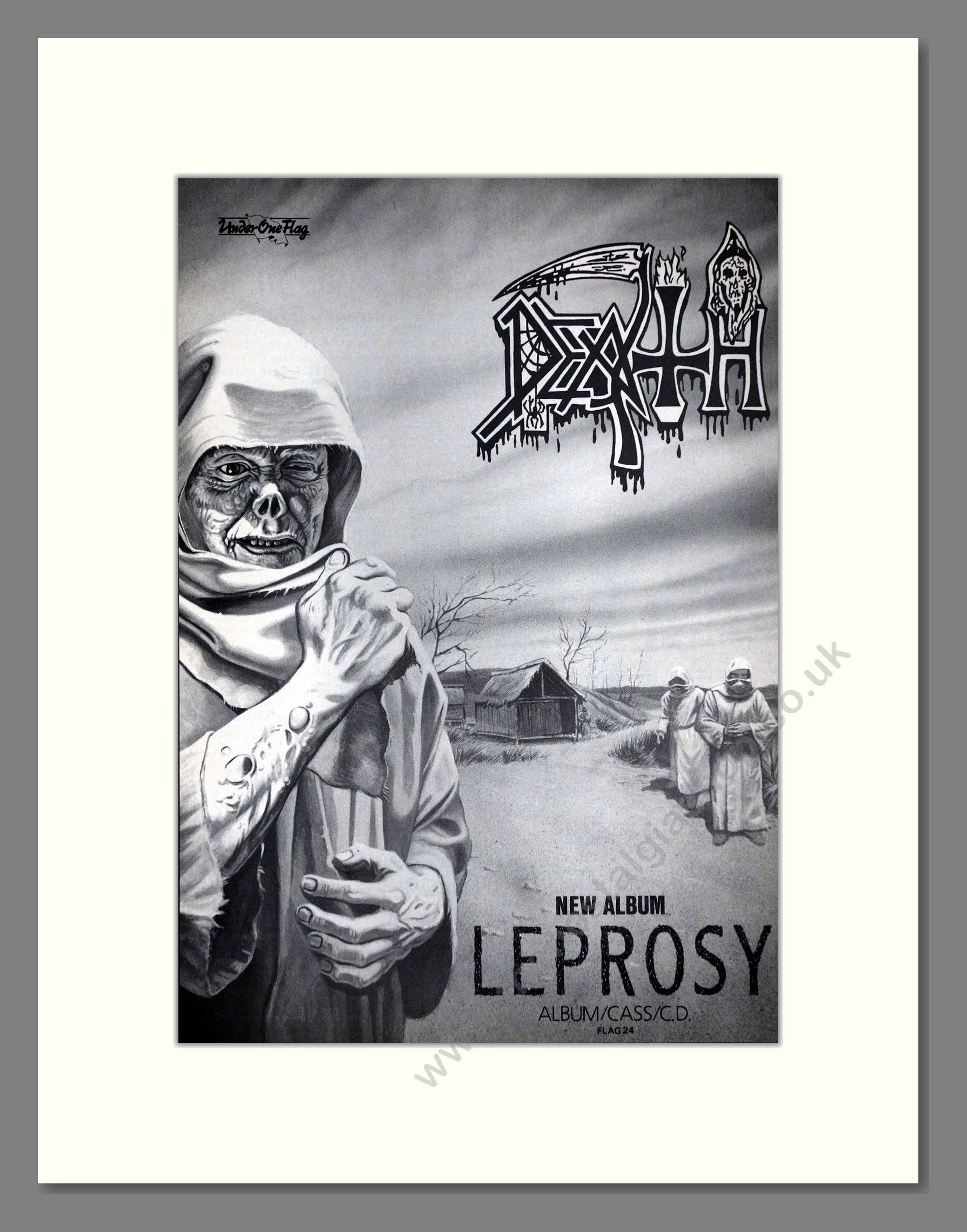 Death - Leprosy. Vintage Advert 1988 (ref AD64887)