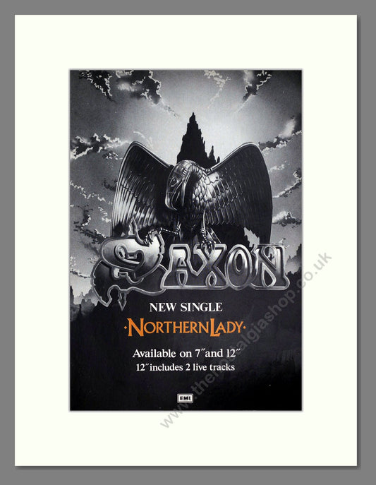 Saxon - Northern Lady. Vintage Advert 1987 (ref AD64897)