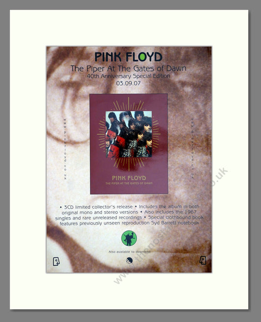 Pink Floyd - The Piper At The Gates Of Dawn. Vintage Advert 2007 (ref AD64906)