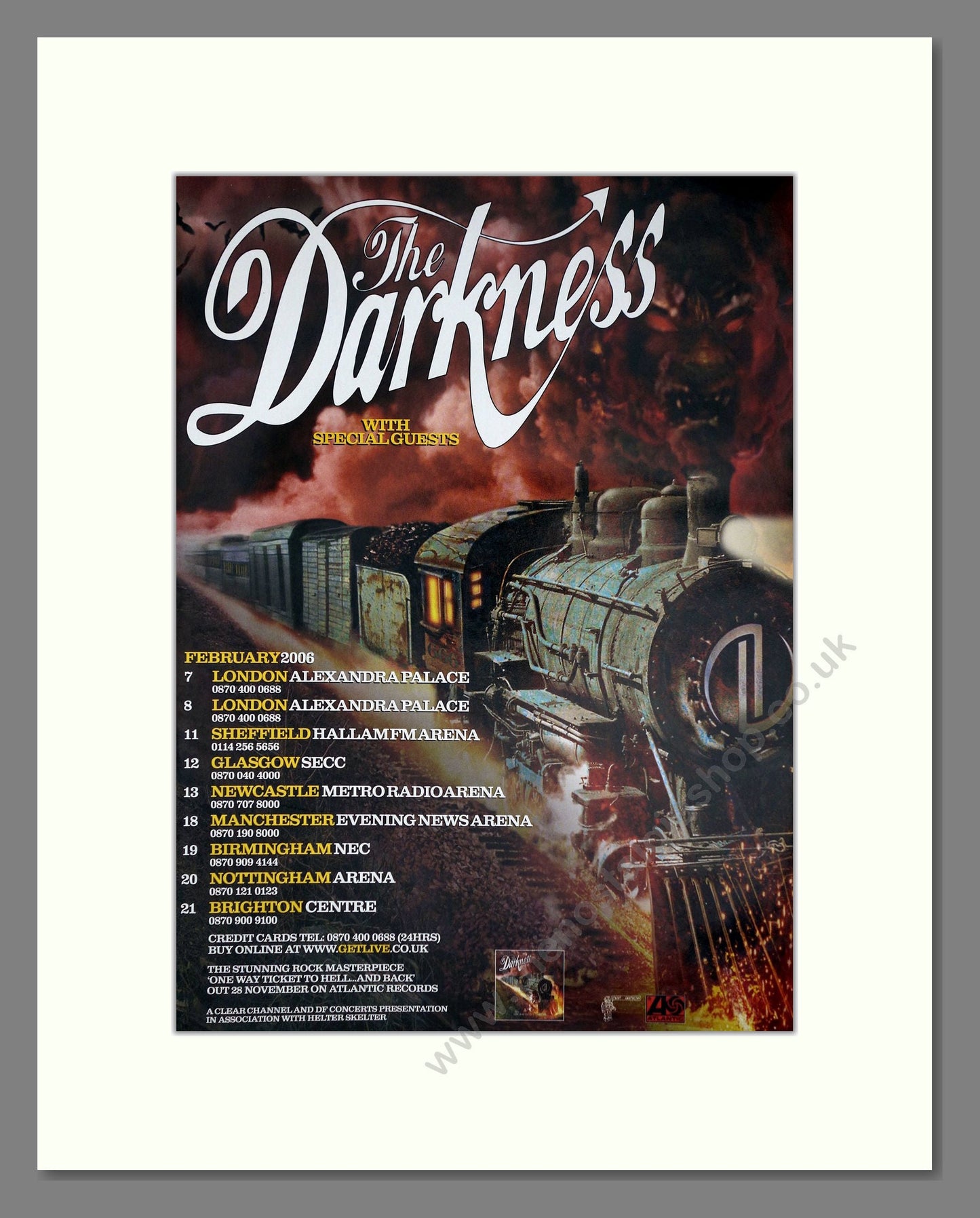 Darkness (The) - UK Tour. Vintage Advert 2006 (ref AD64920)