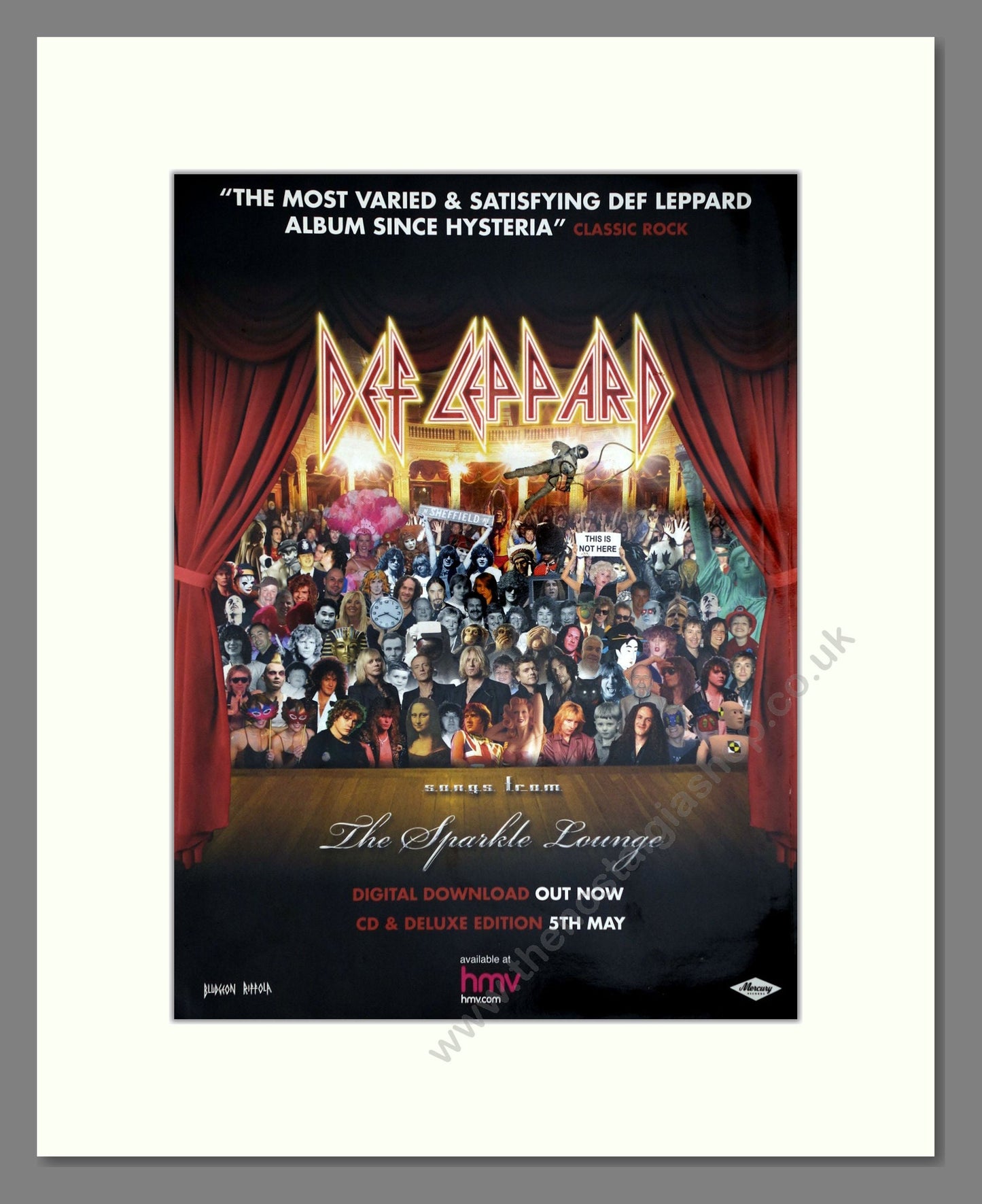 Def Leppard - The Sparkle Lounge. Vintage Advert 2008 (ref AD64926)