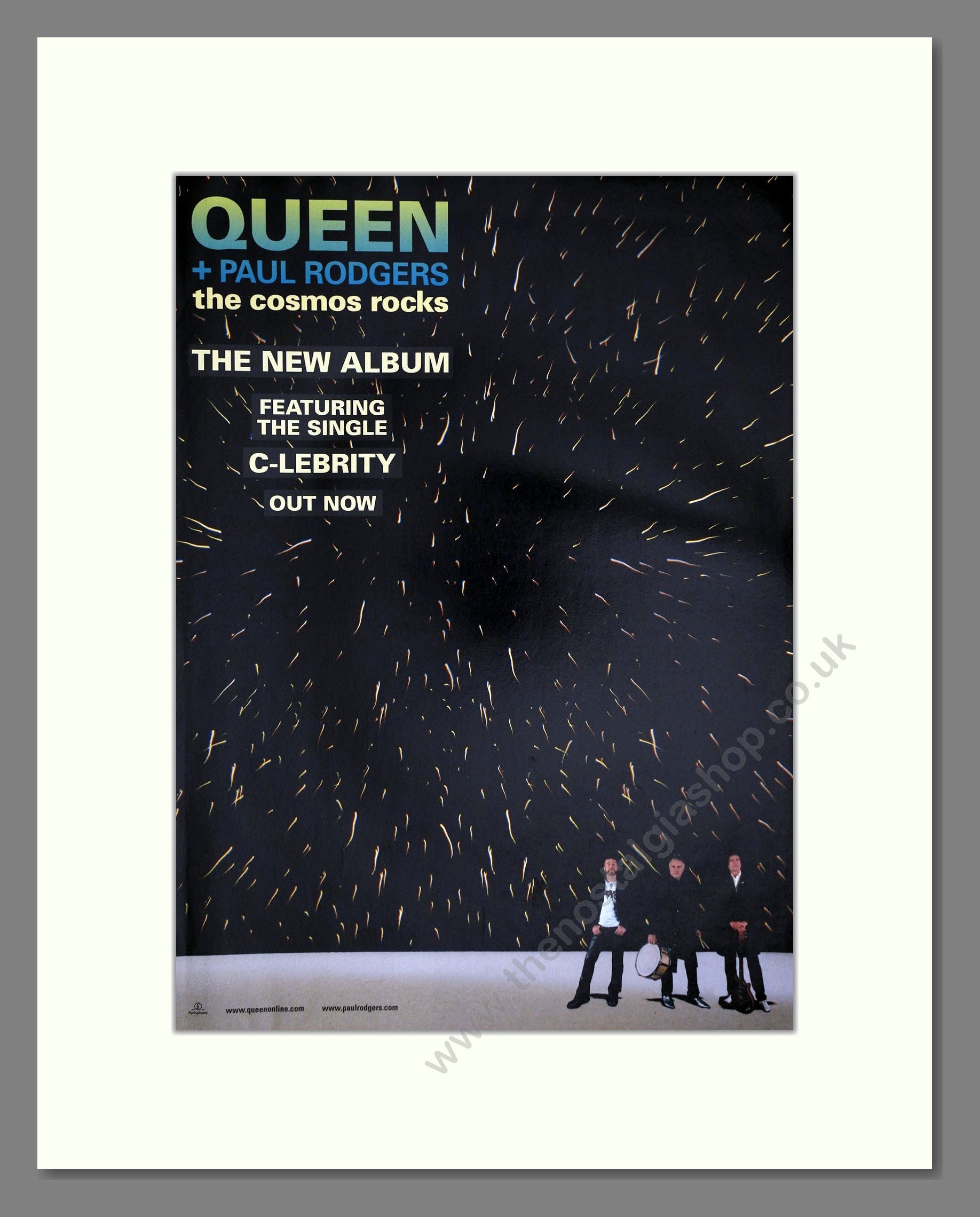 Queen And Paul Rogers - The Cosmos Rocks. Vintage Advert 2008 (ref AD64934)