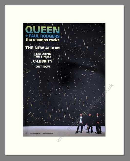 Queen And Paul Rogers - The Cosmos Rocks. Vintage Advert 2008 (ref AD64934)